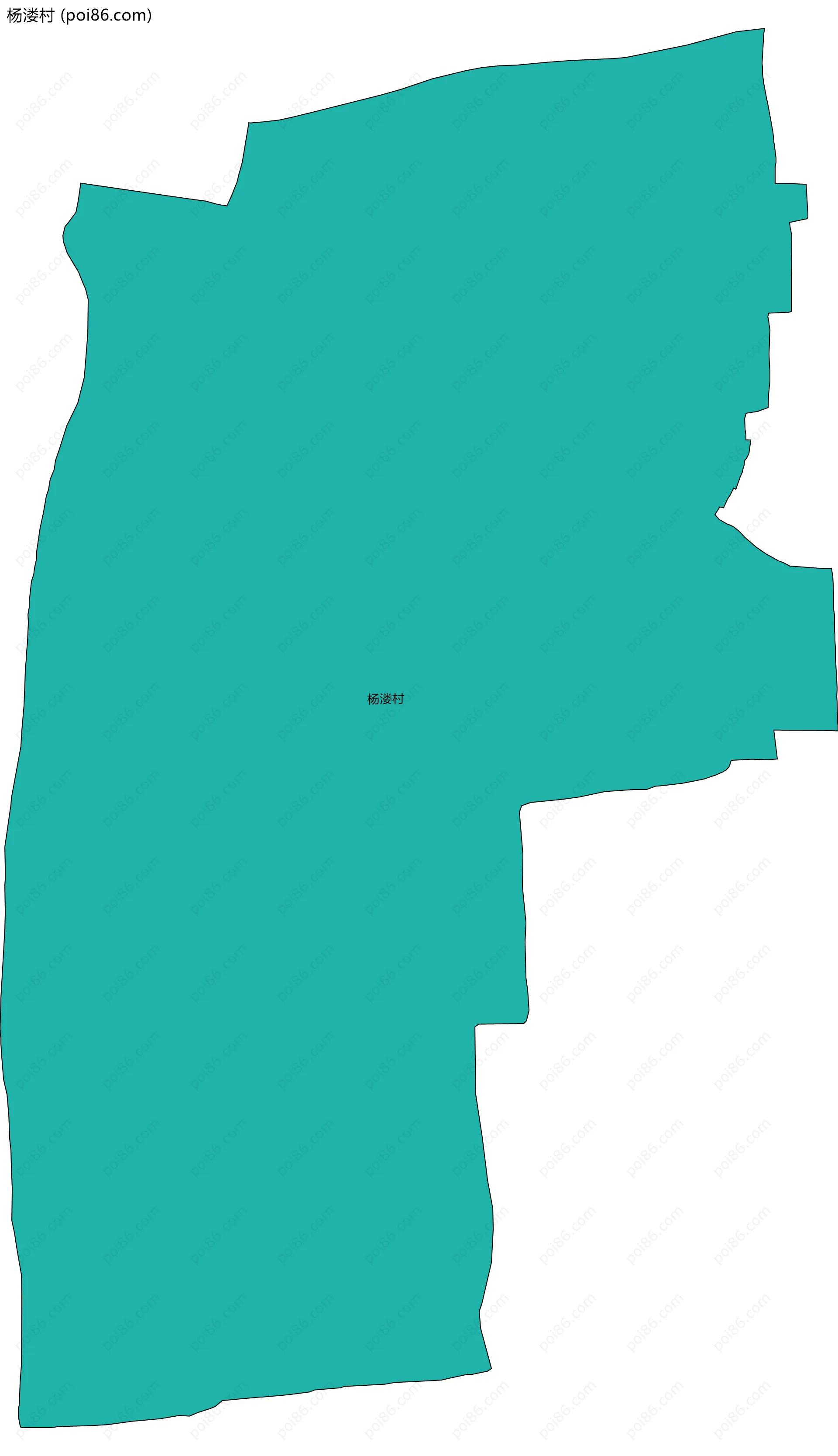 杨溇村边界地图