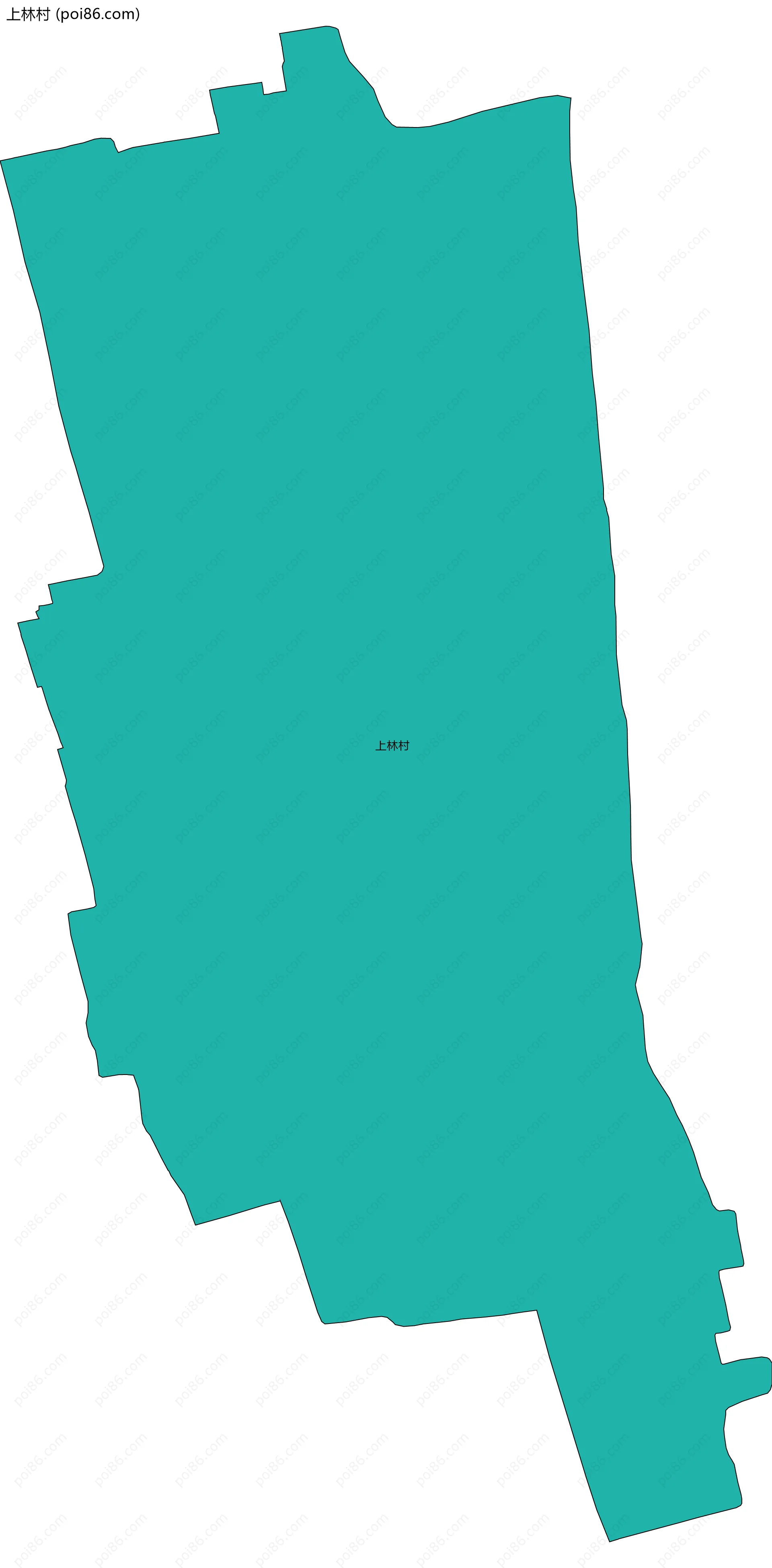 上林村边界地图