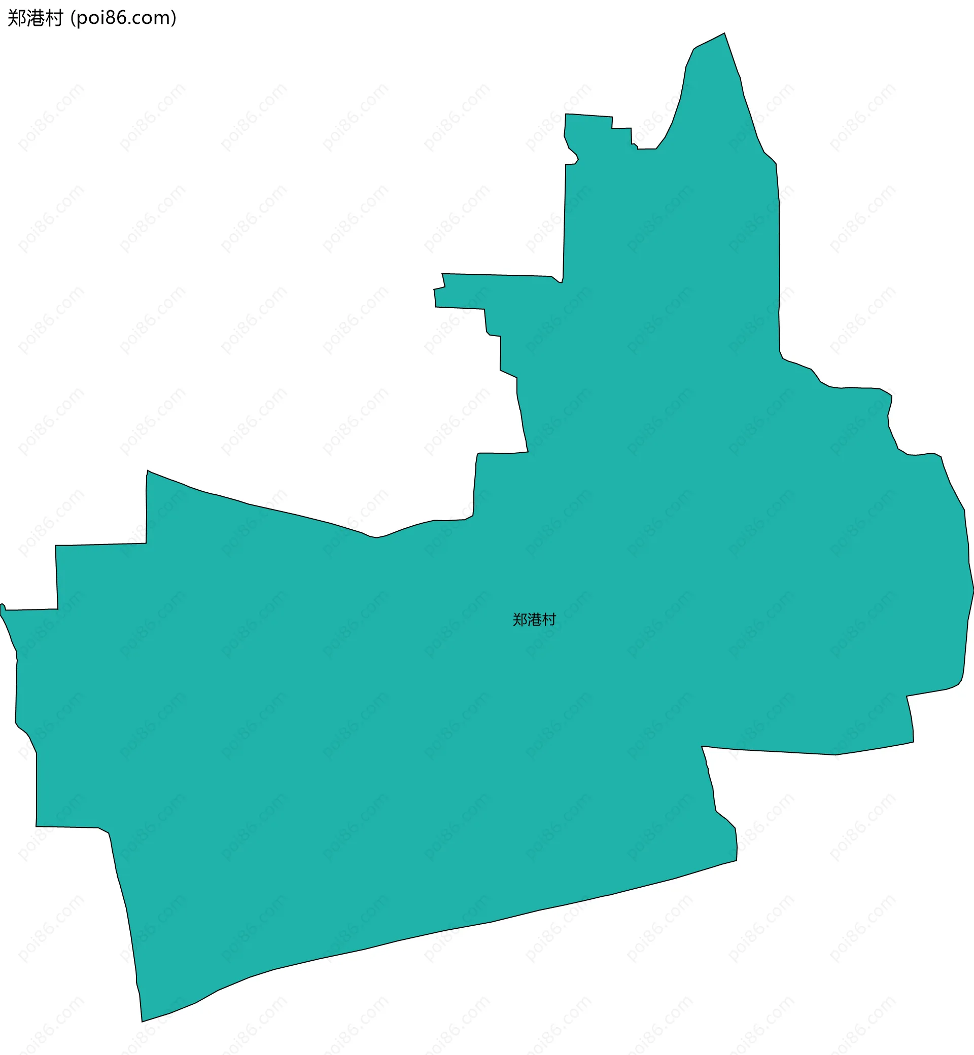 郑港村边界地图