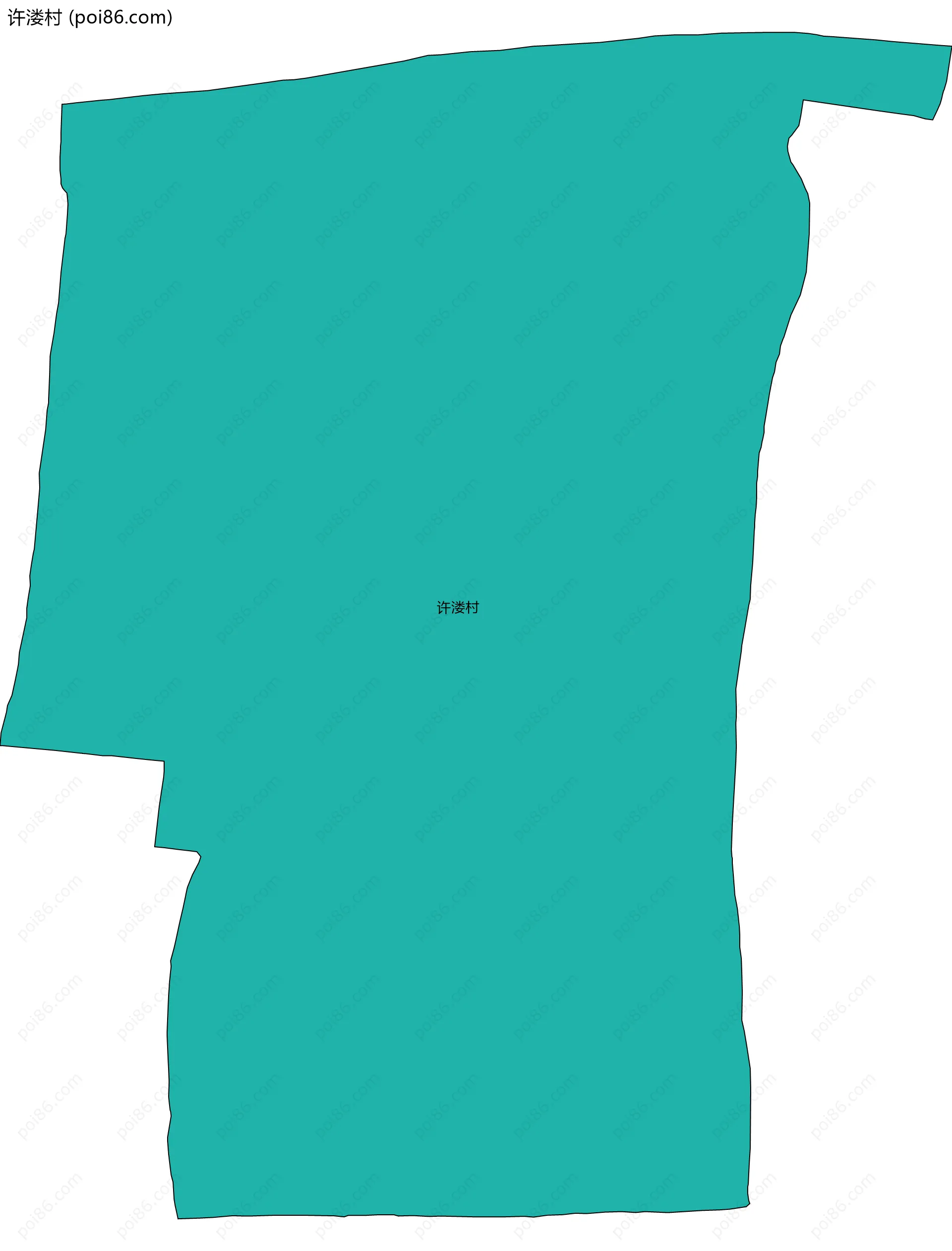 许溇村边界地图