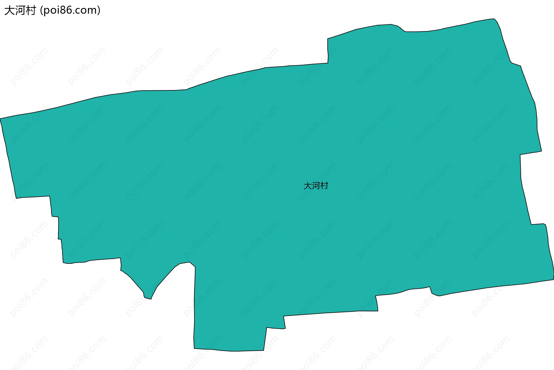 大河村边界地图