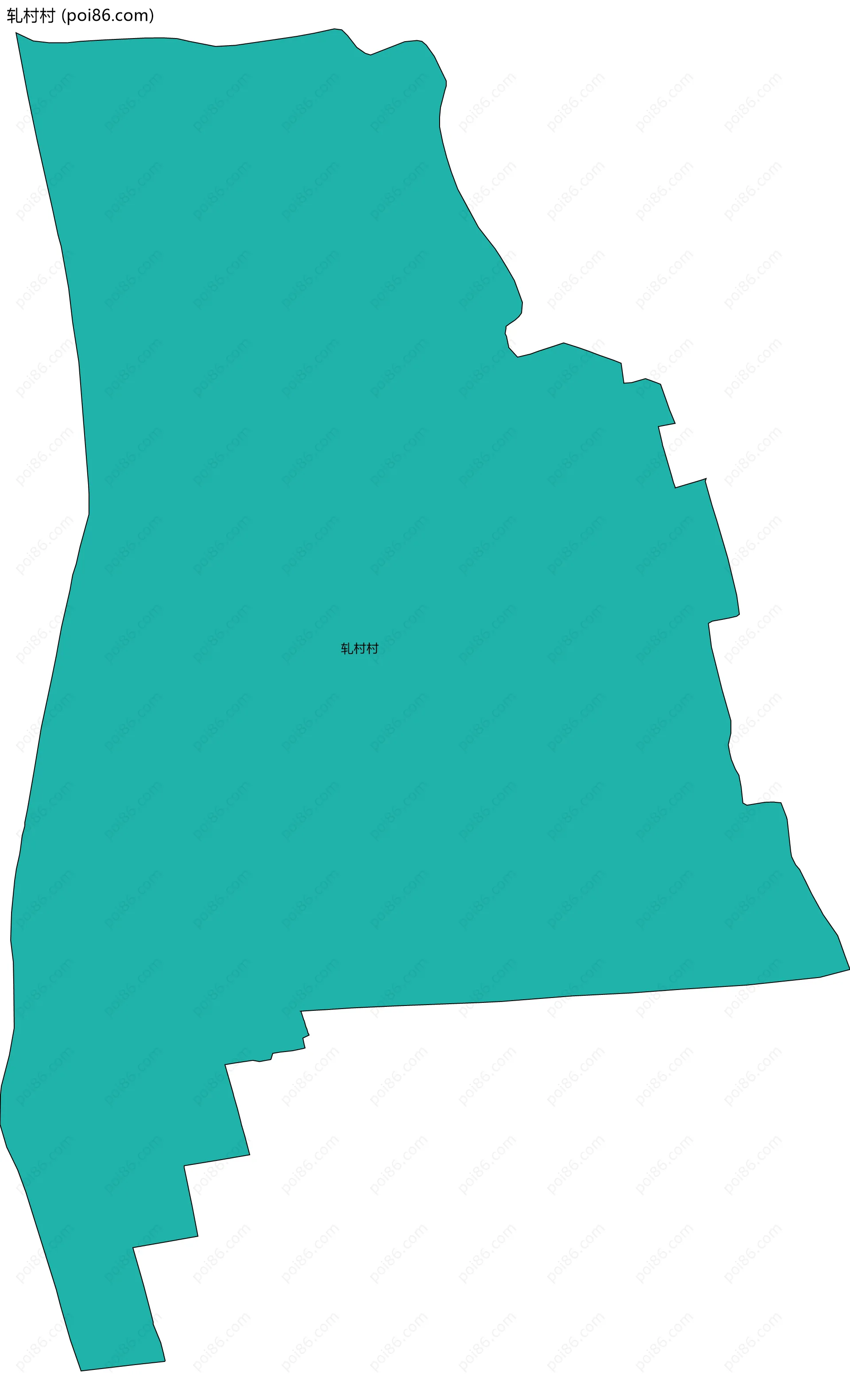 轧村村边界地图