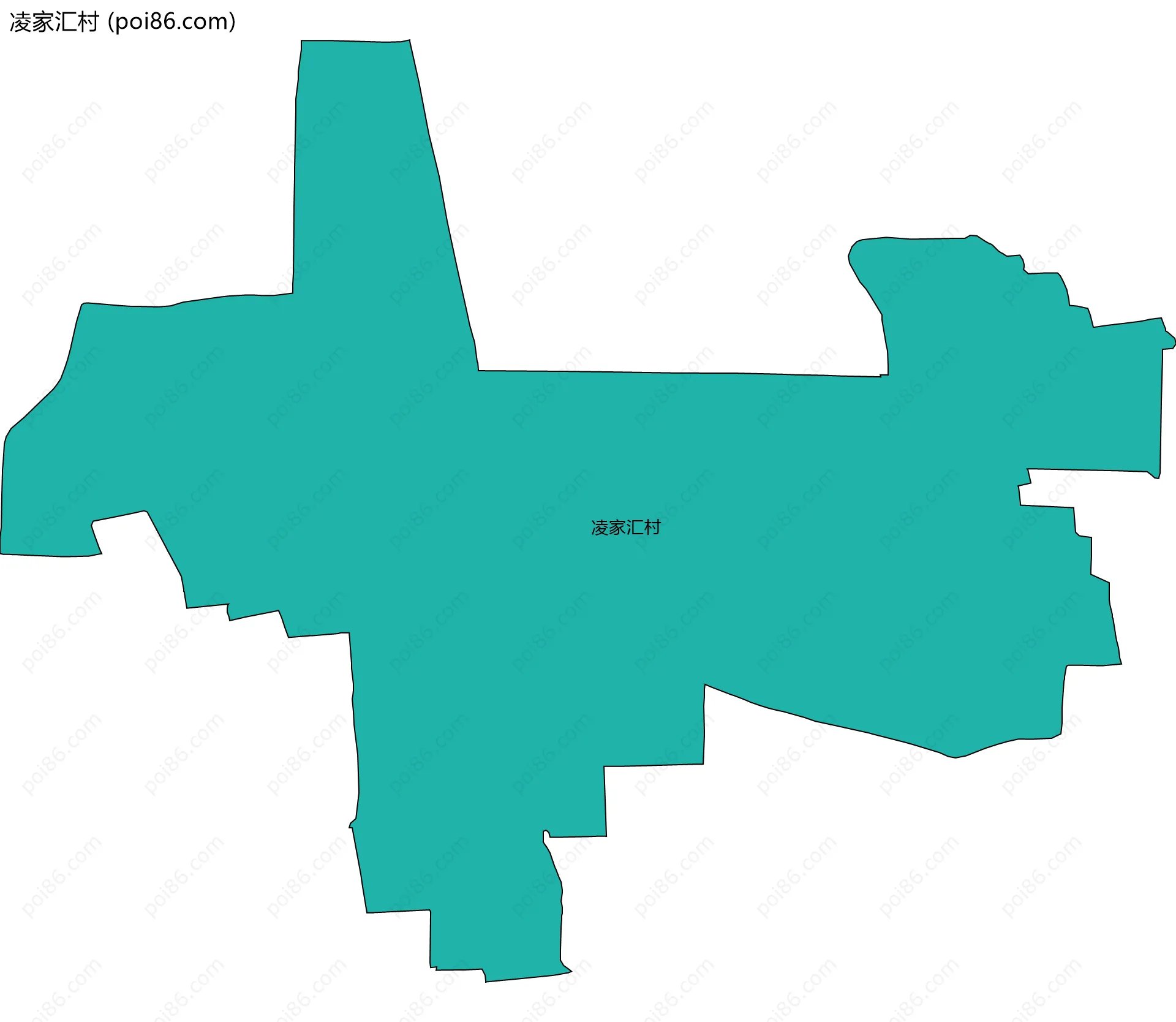 凌家汇村边界地图