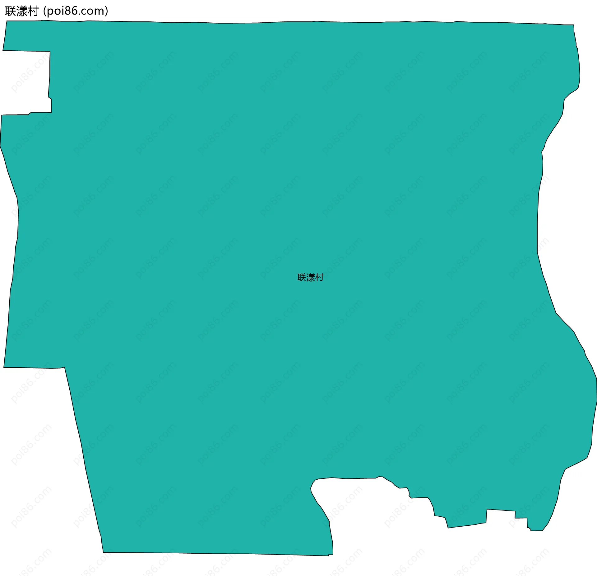 联漾村边界地图