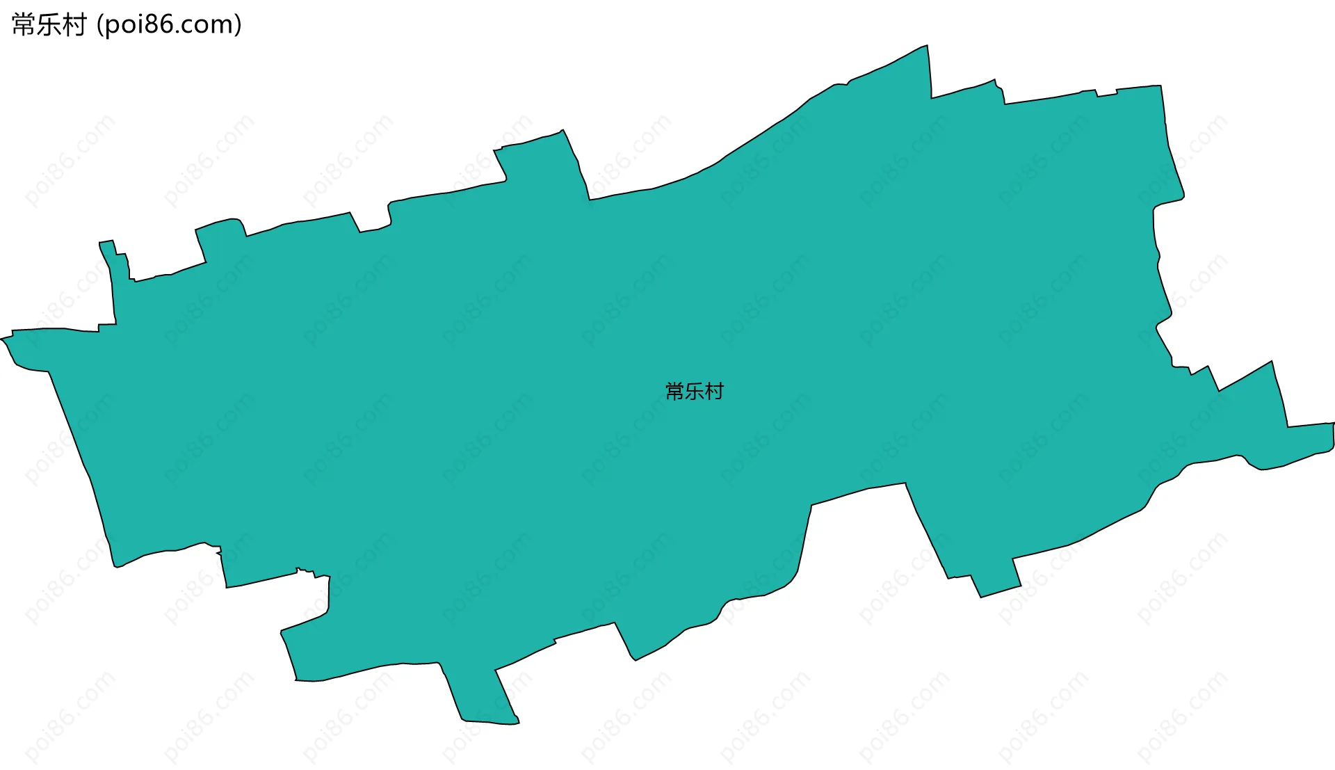 常乐村边界地图