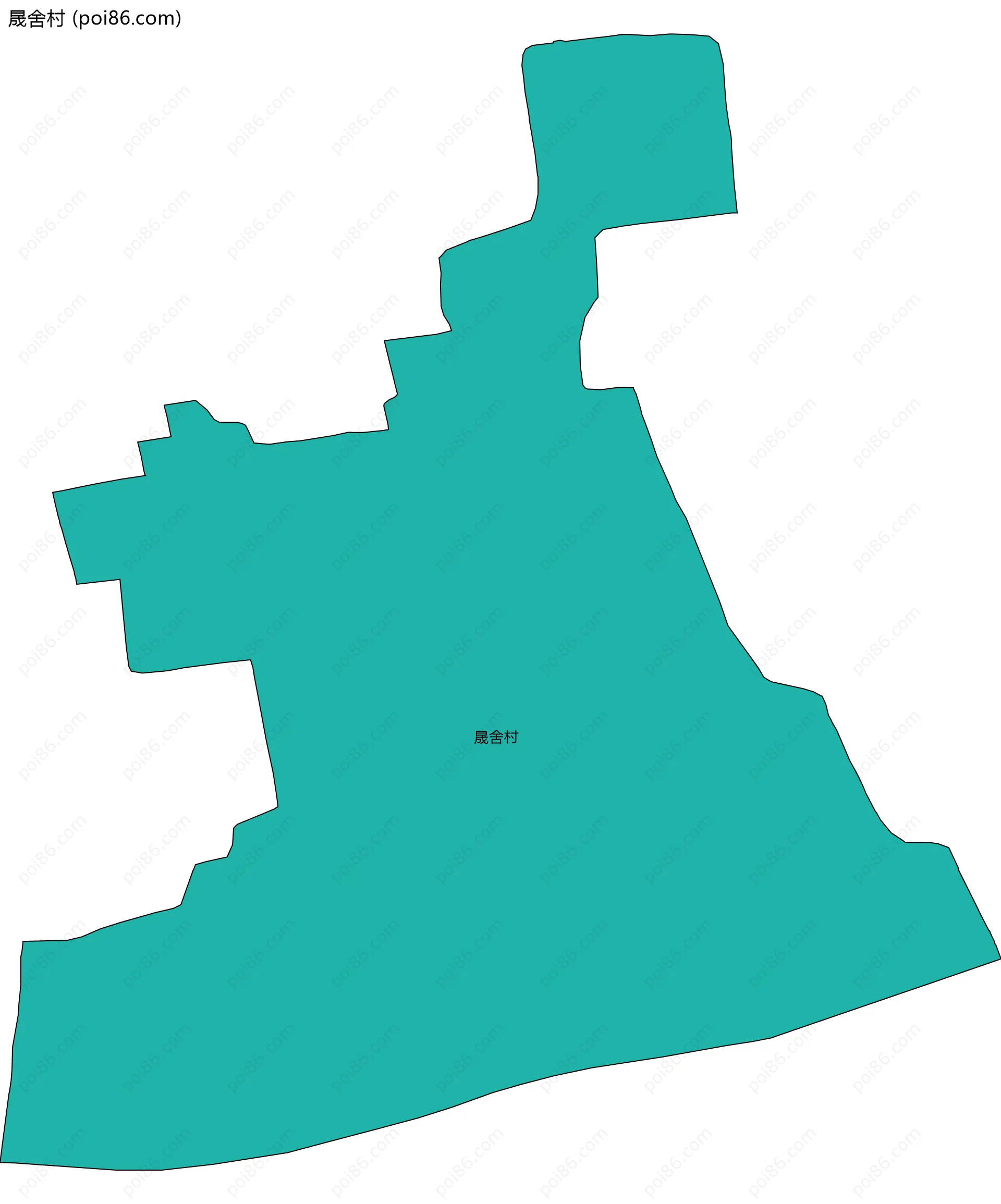 晟舍村边界地图