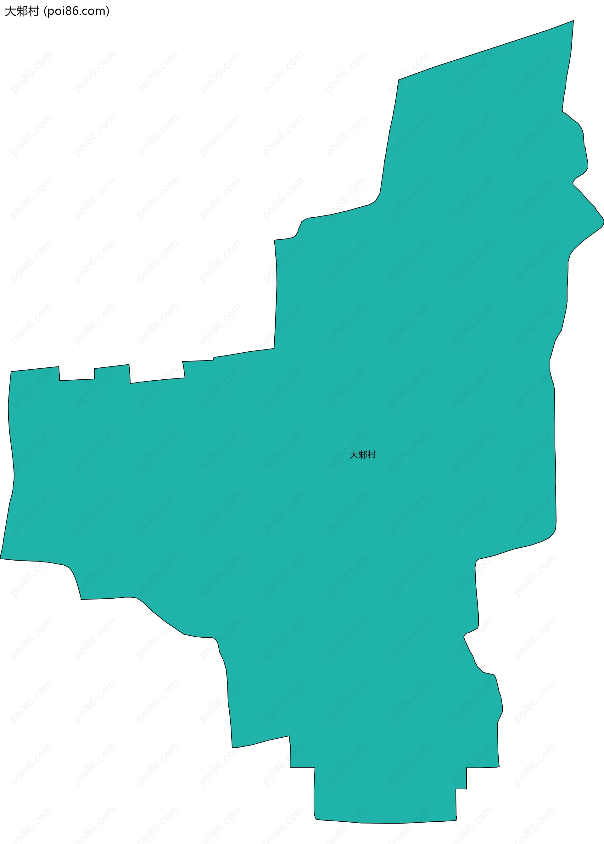 大邾村边界地图