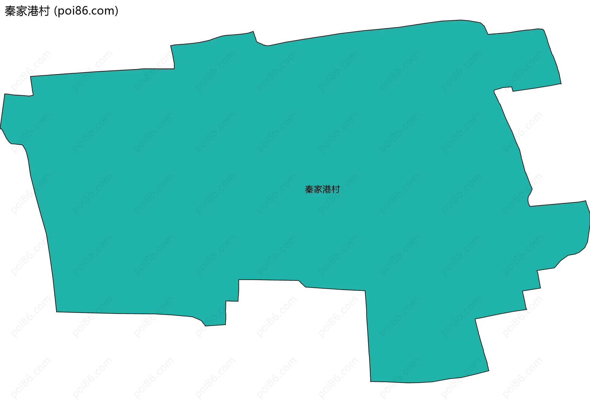 秦家港村边界地图