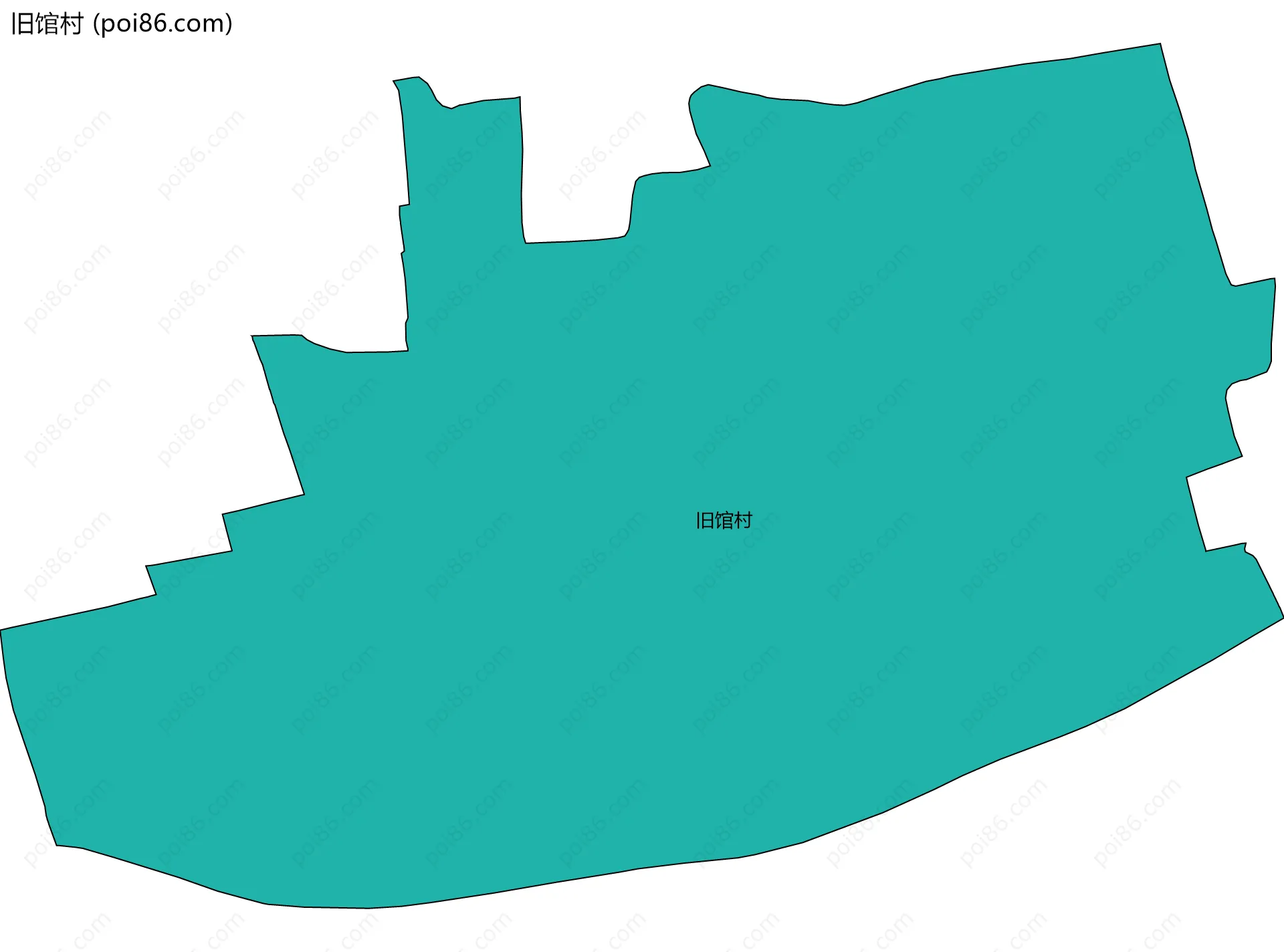 旧馆村边界地图