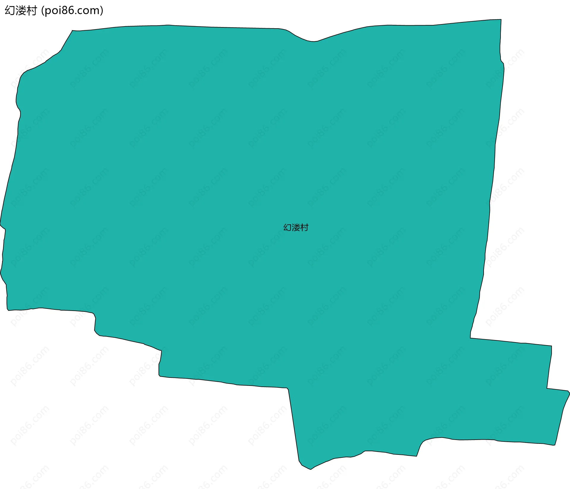 幻溇村边界地图