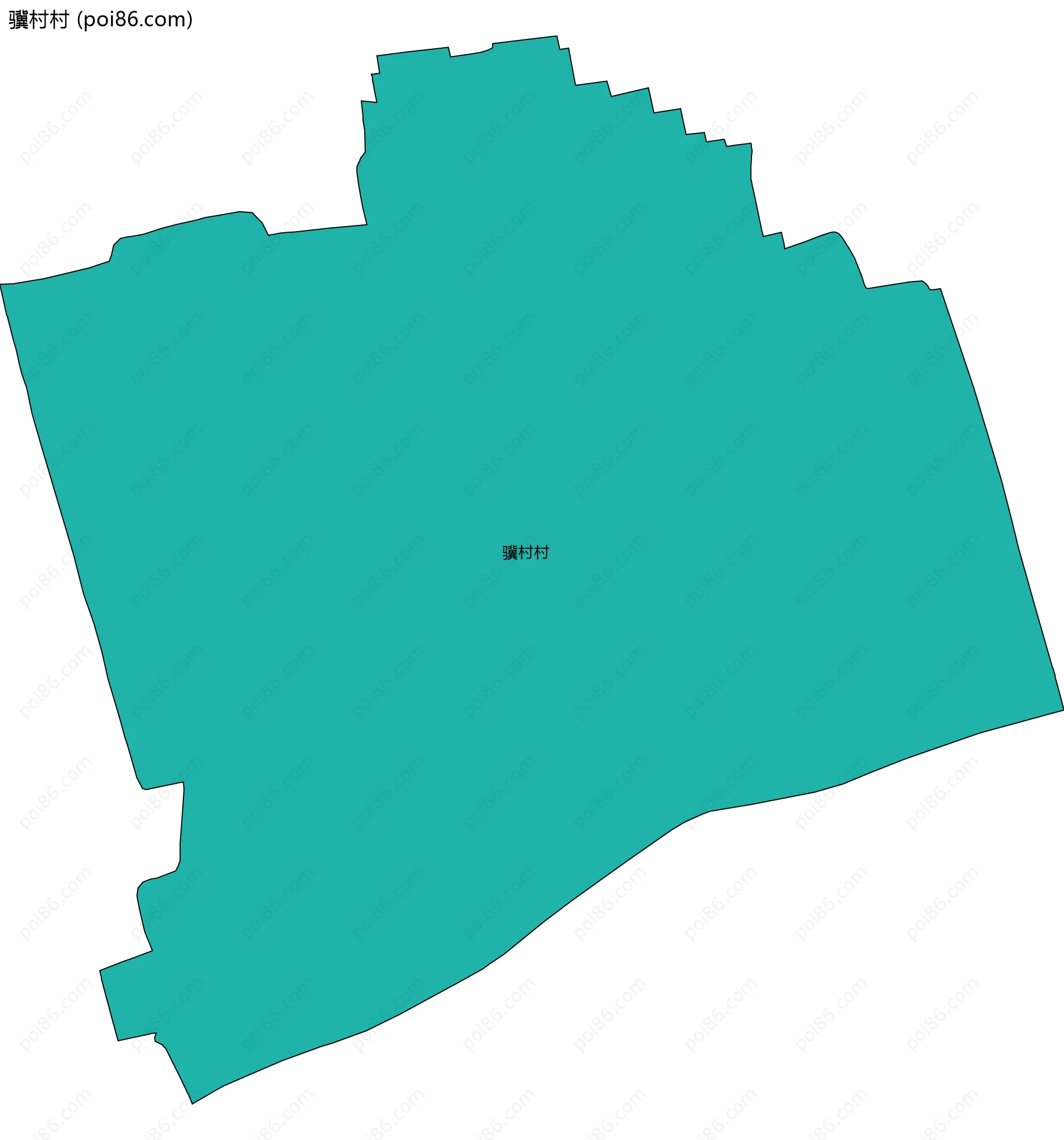 骥村村边界地图