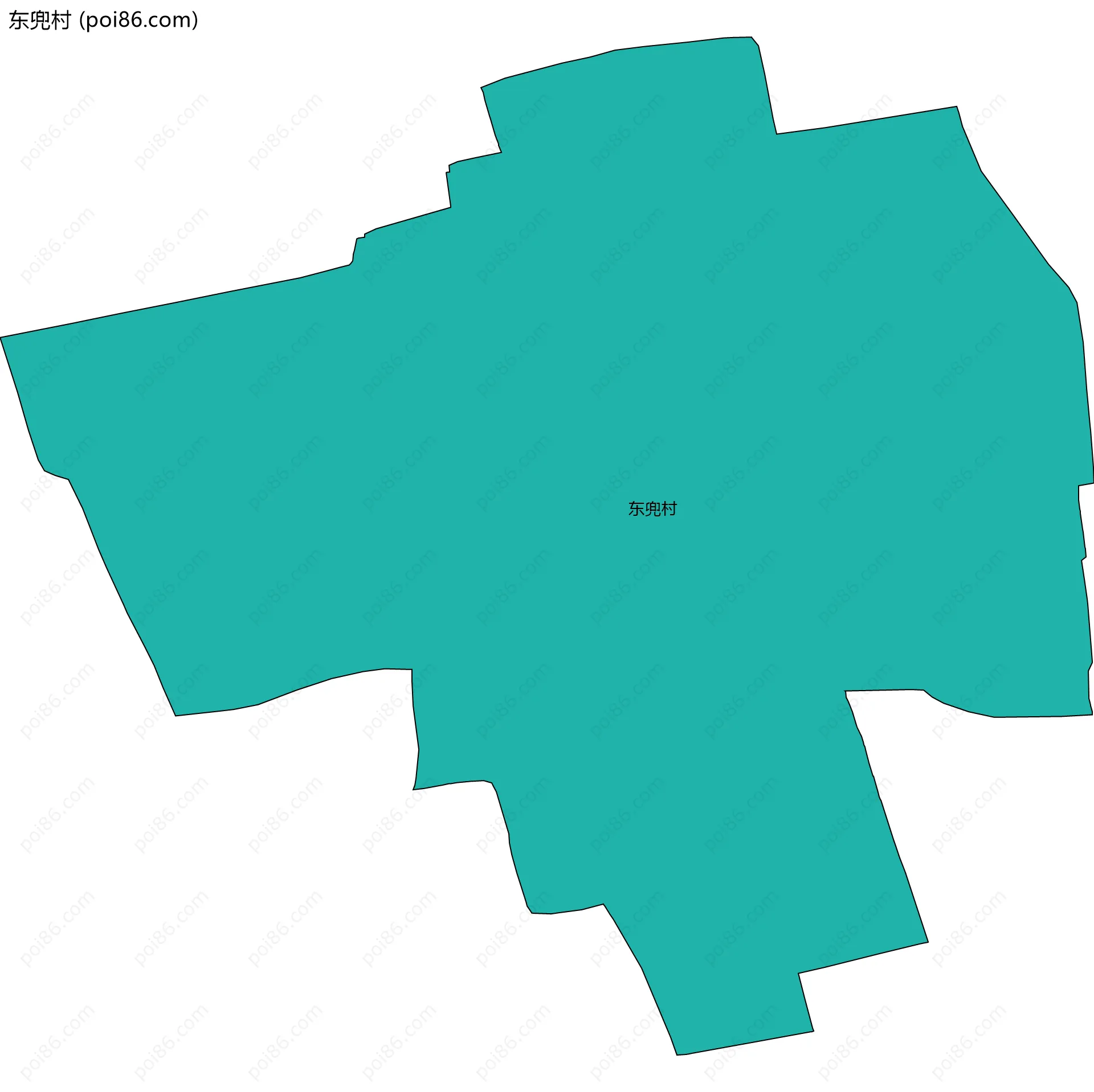 东兜村边界地图