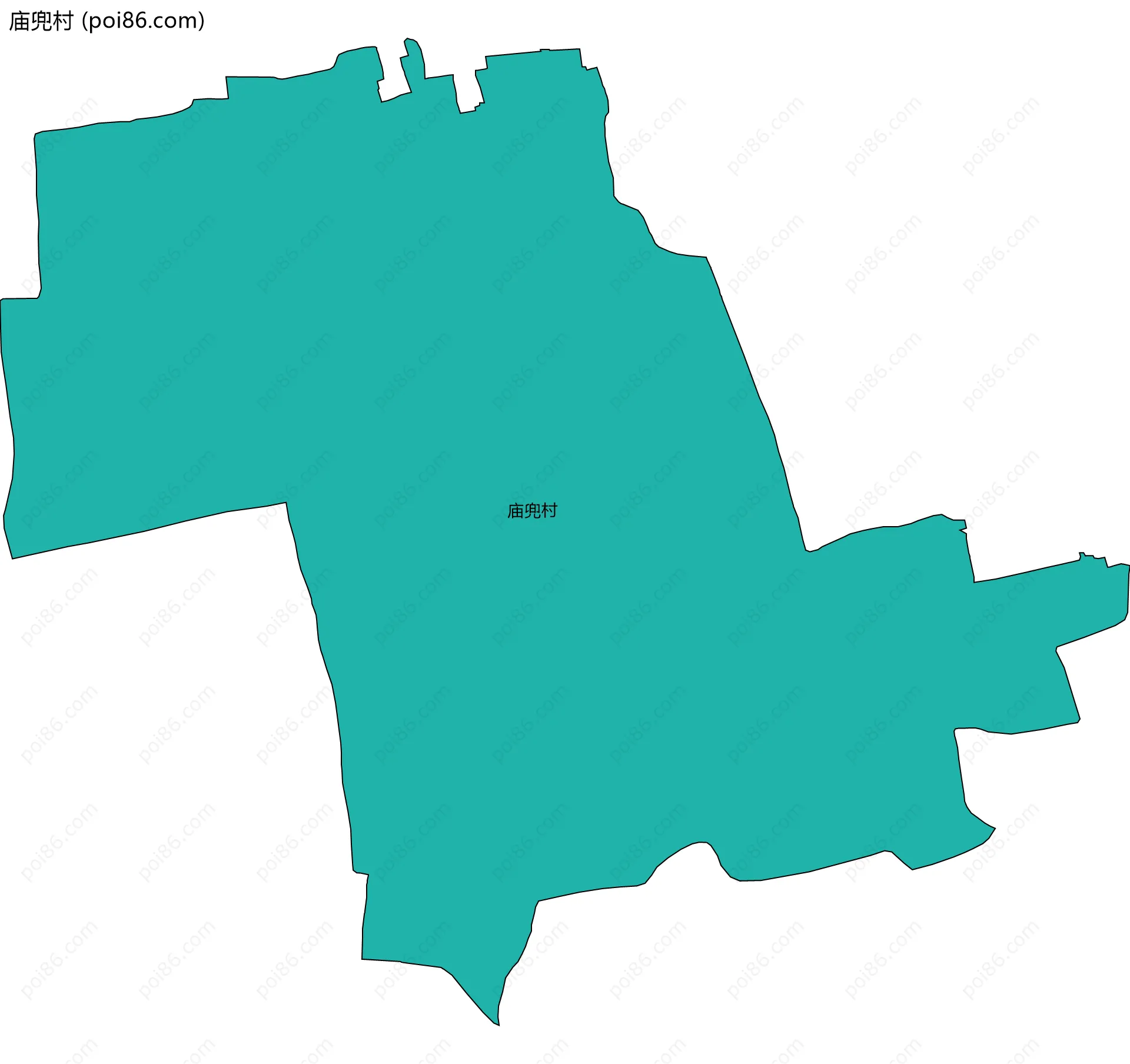 庙兜村边界地图