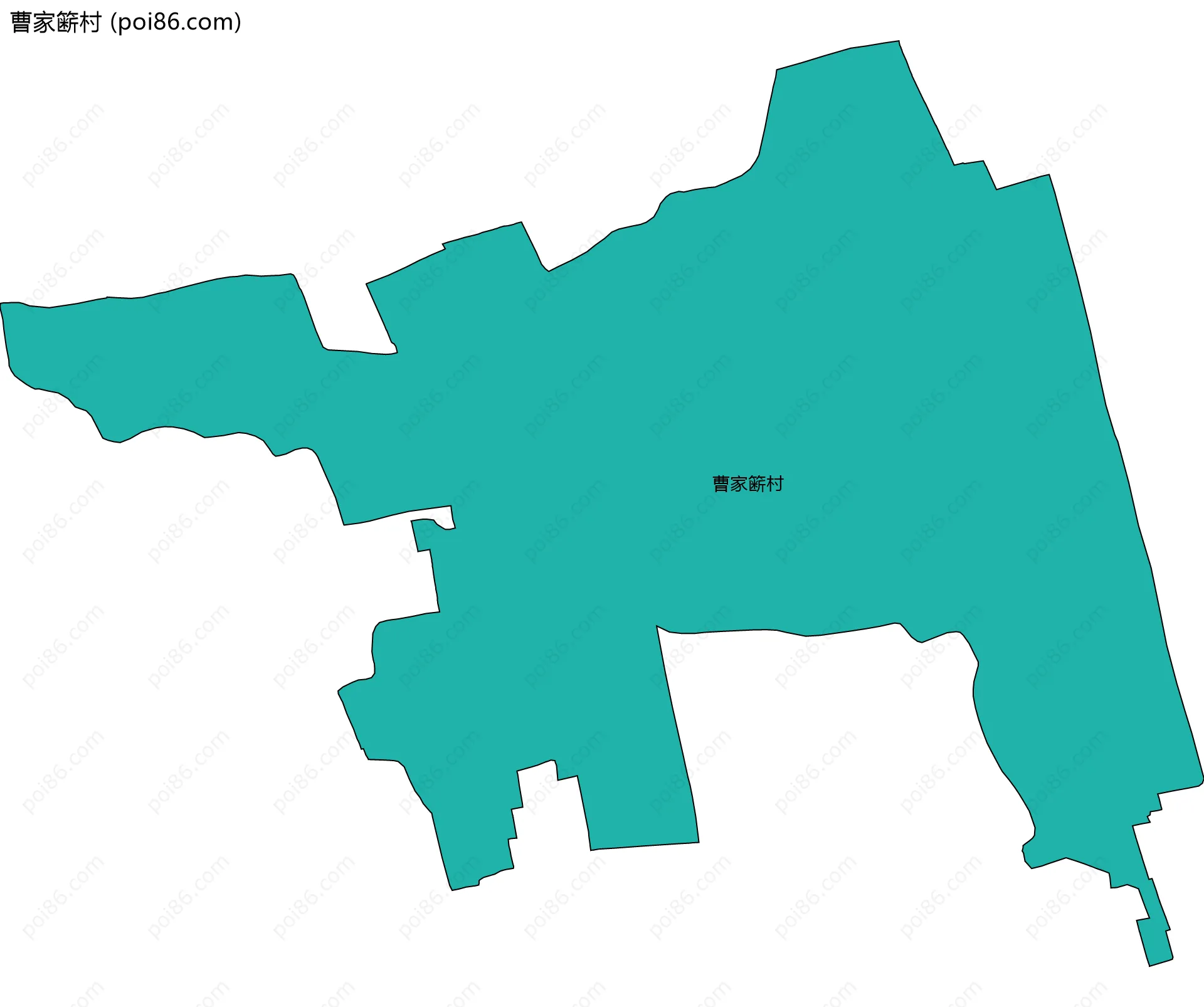 曹家簖村边界地图