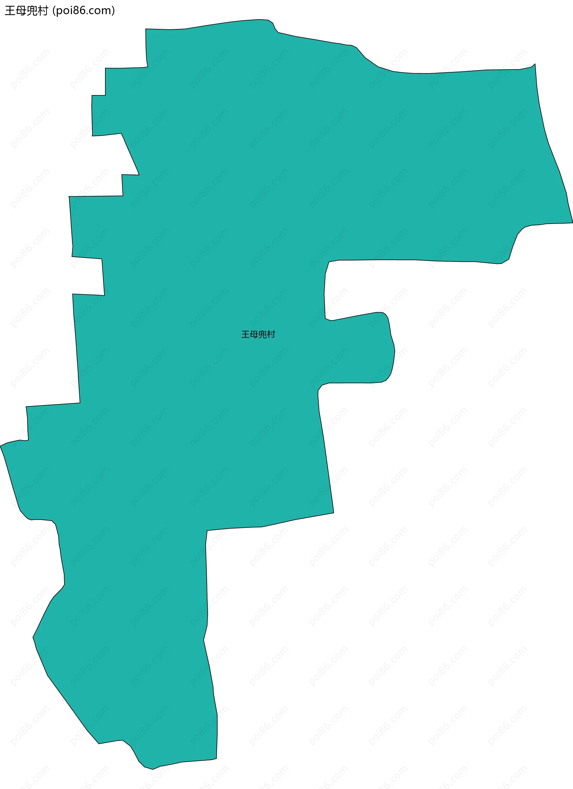 王母兜村边界地图