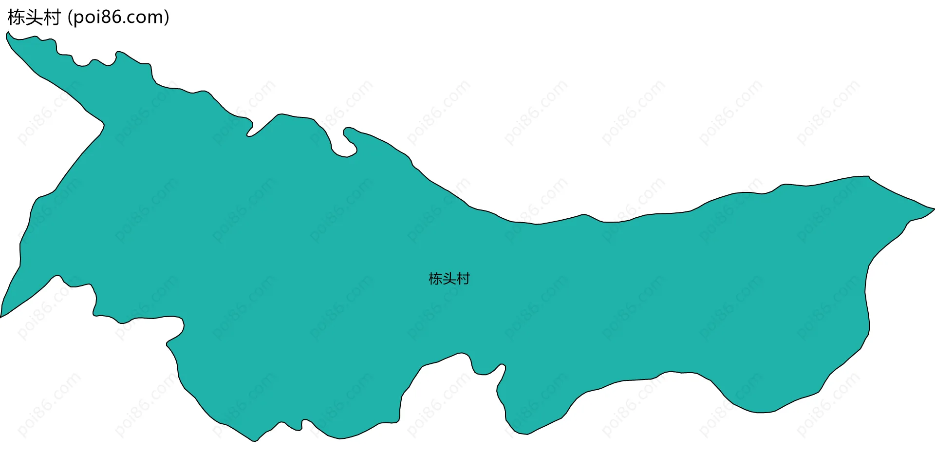 栋头村边界地图