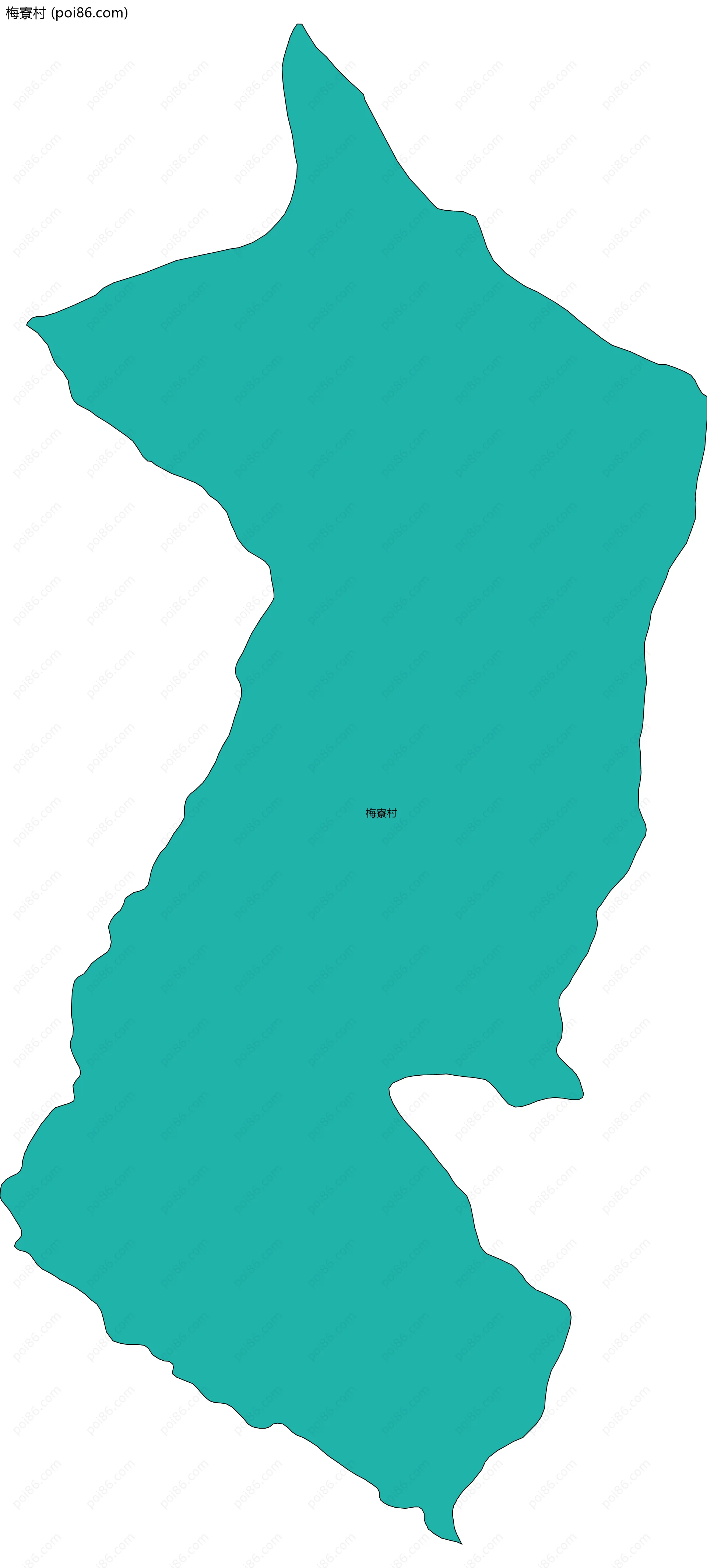 梅寮村边界地图