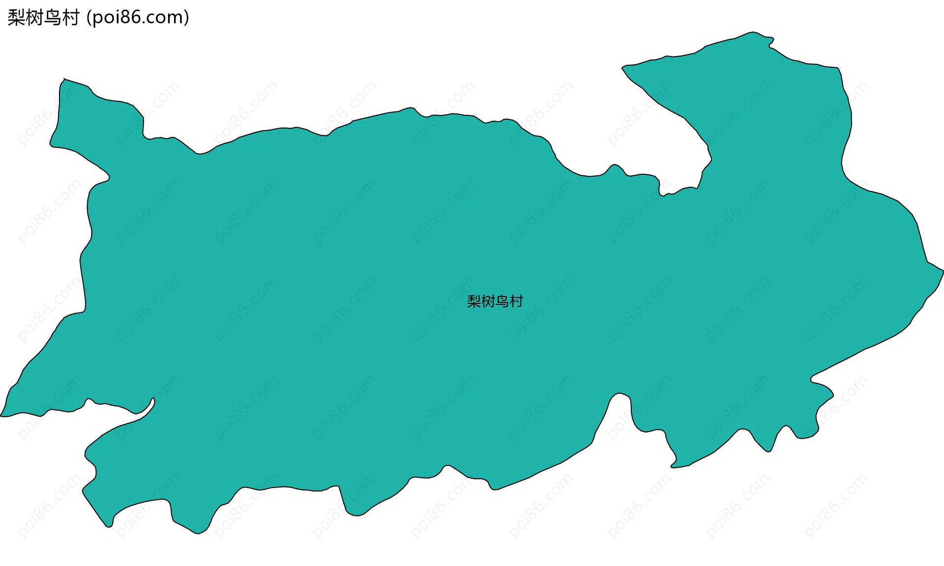 梨树鸟村边界地图