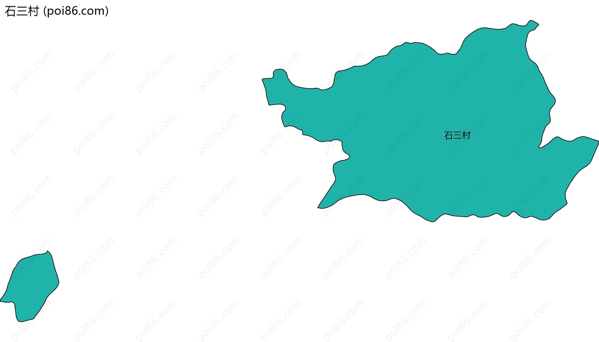 石三村边界地图