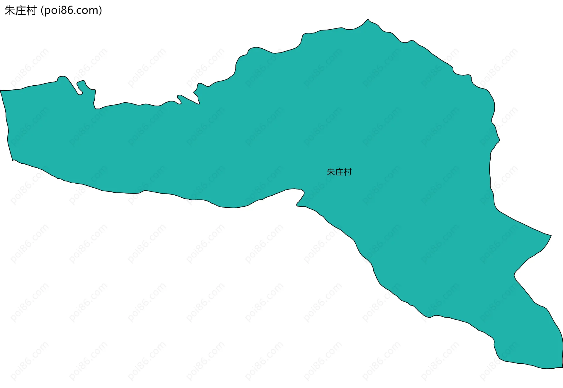 朱庄村边界地图