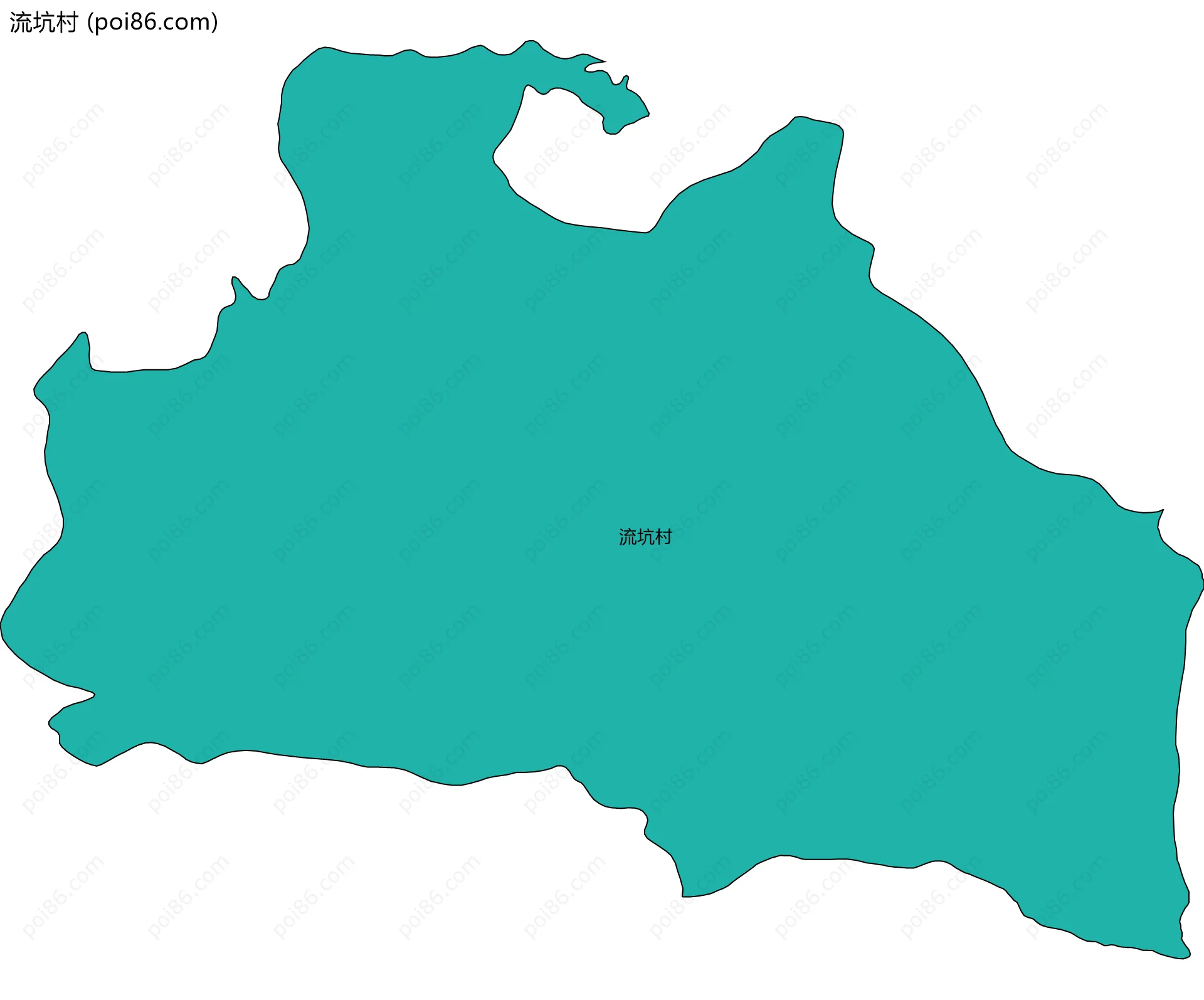 流坑村边界地图