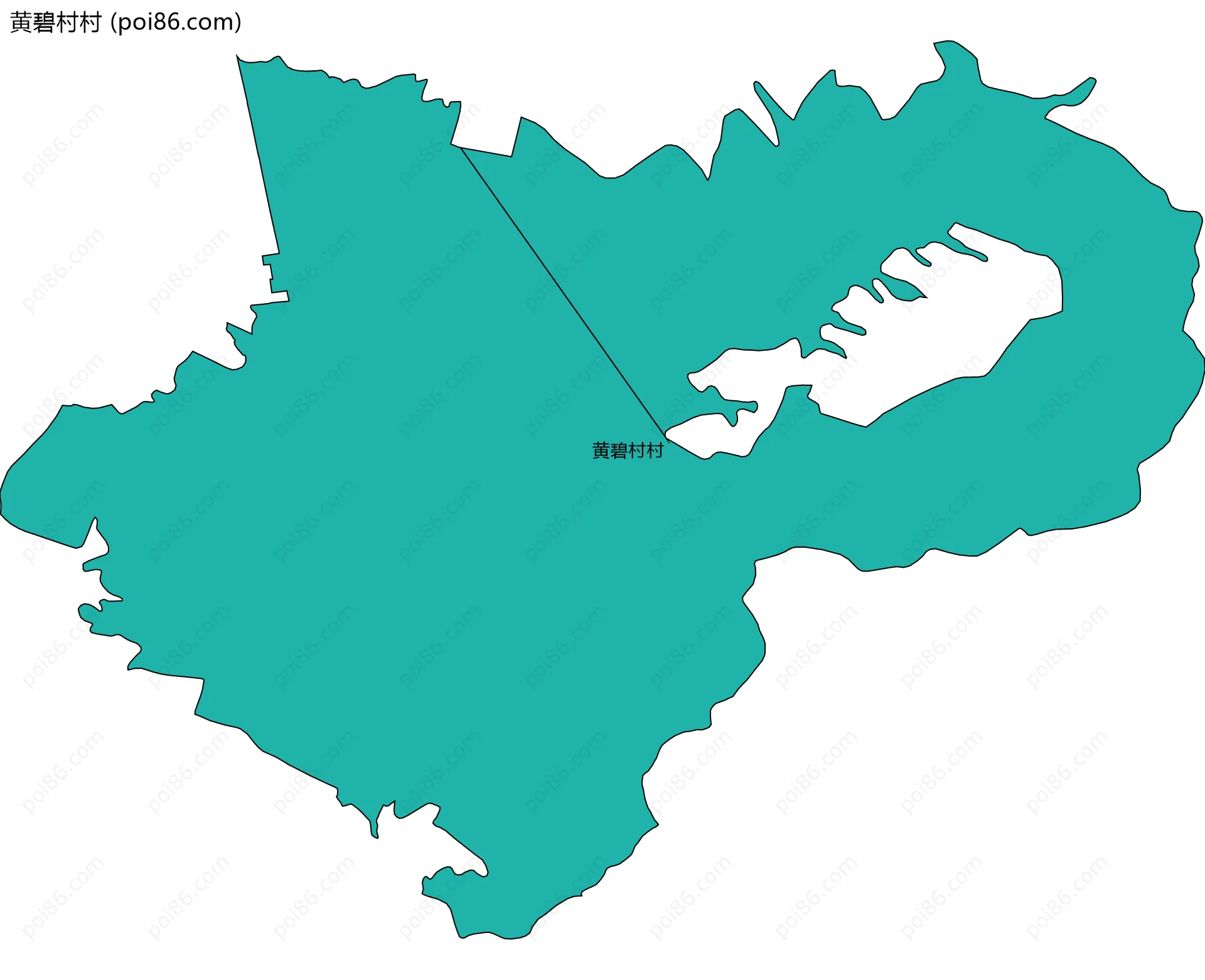 黄碧村村边界地图
