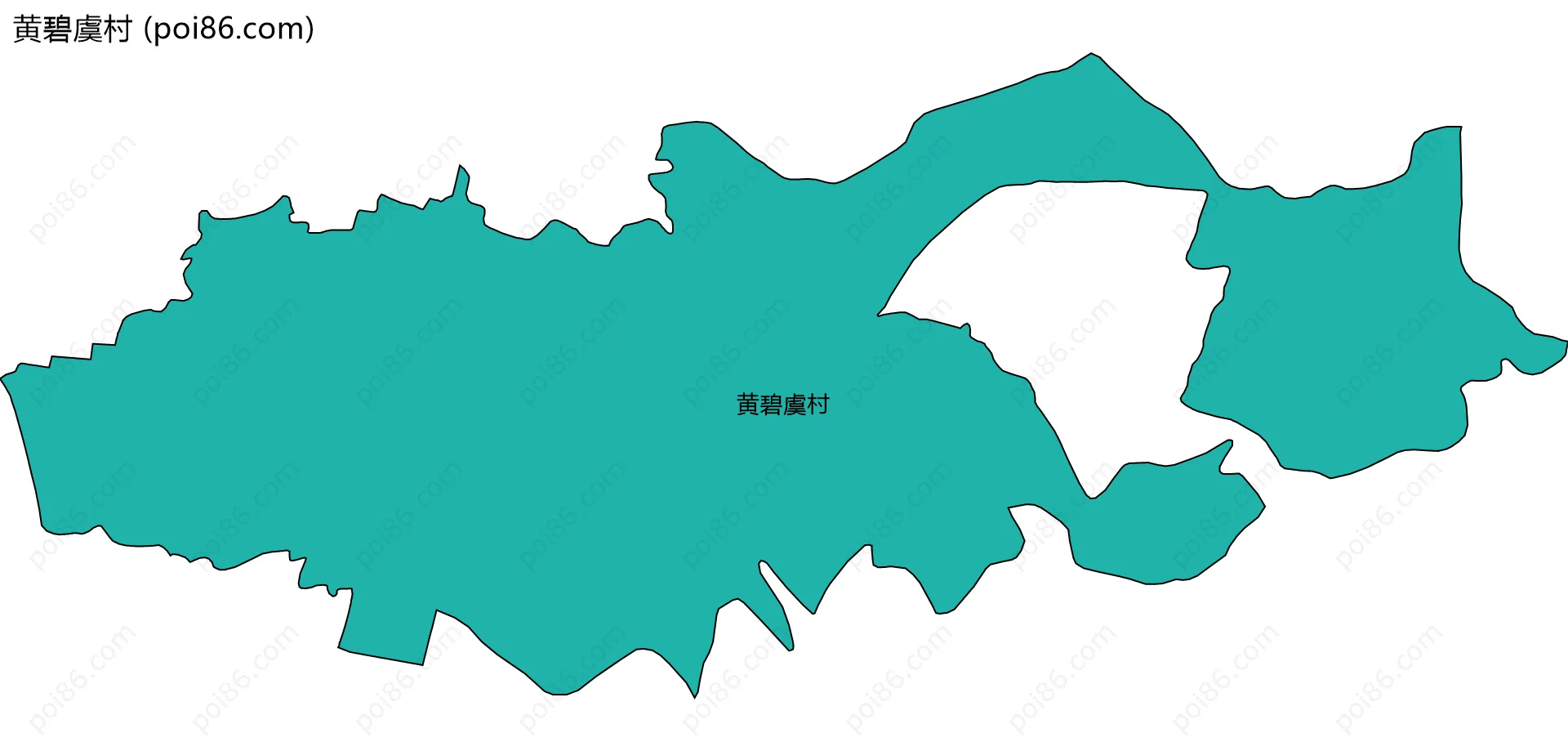 黄碧虞村边界地图