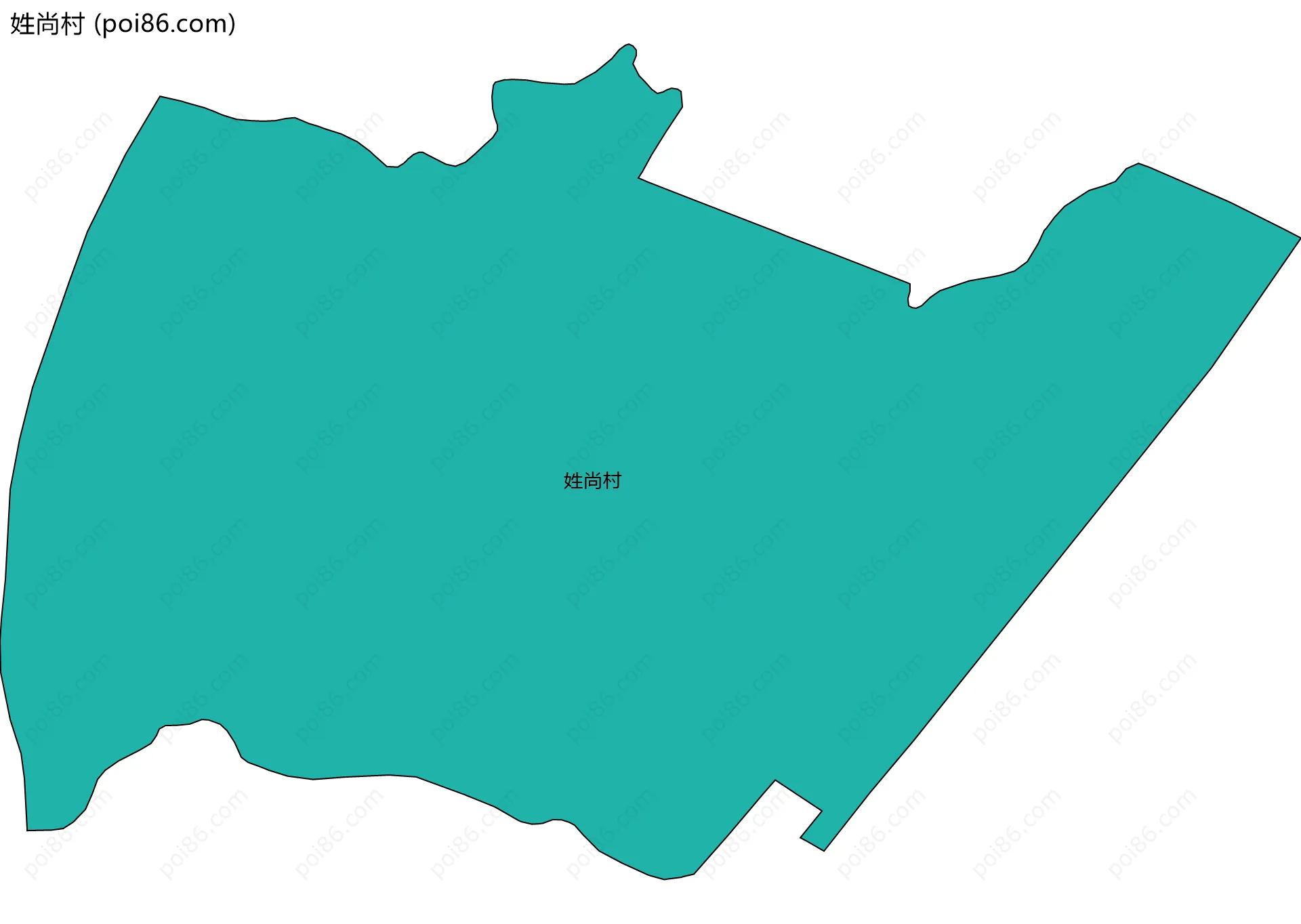 姓尚村边界地图