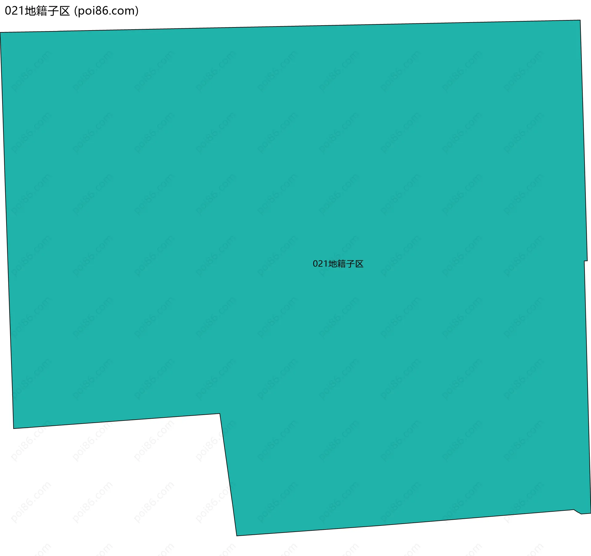 021地籍子区边界地图