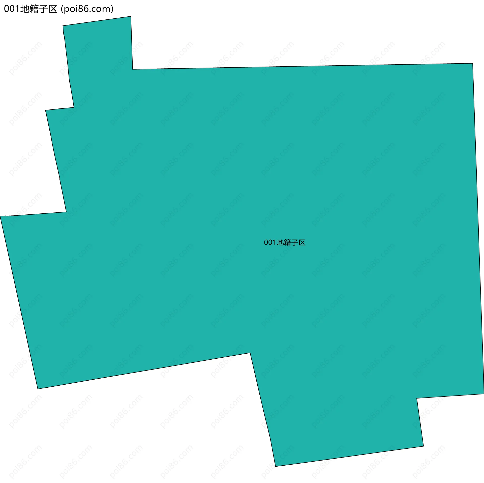 001地籍子区边界地图