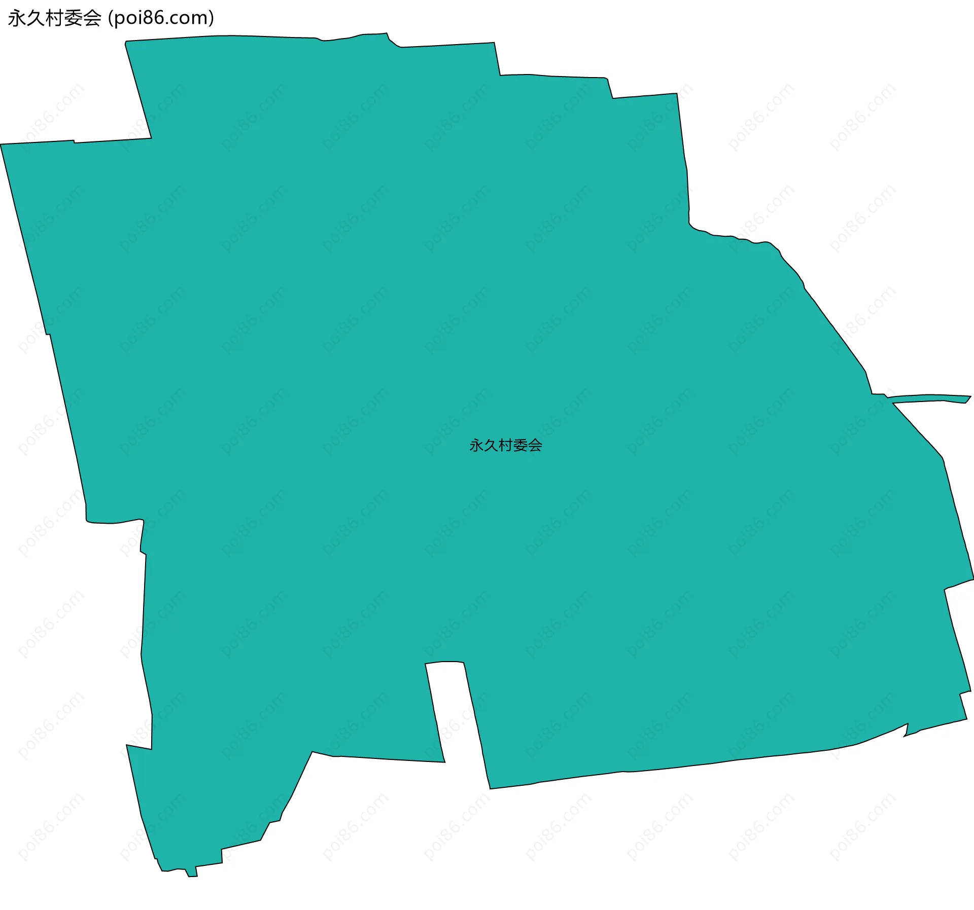 永久村委会边界地图