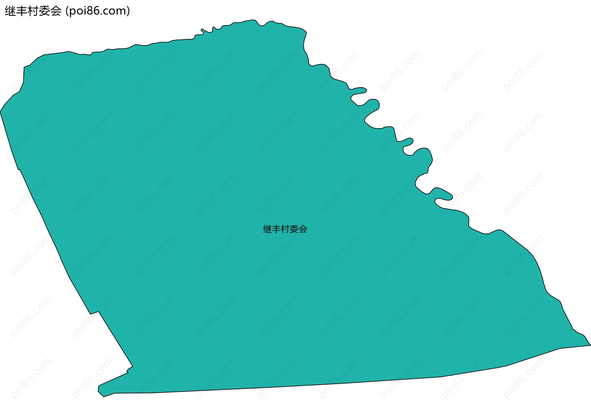 继丰村委会边界地图