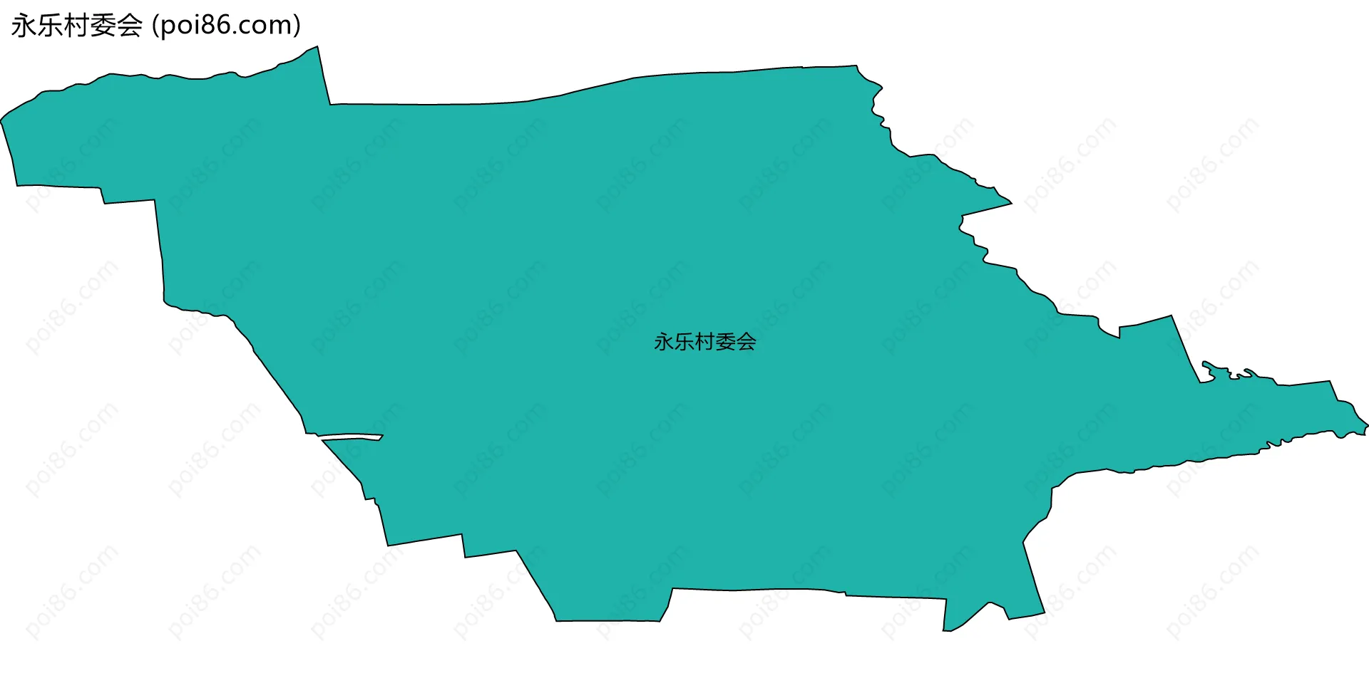 永乐村委会边界地图