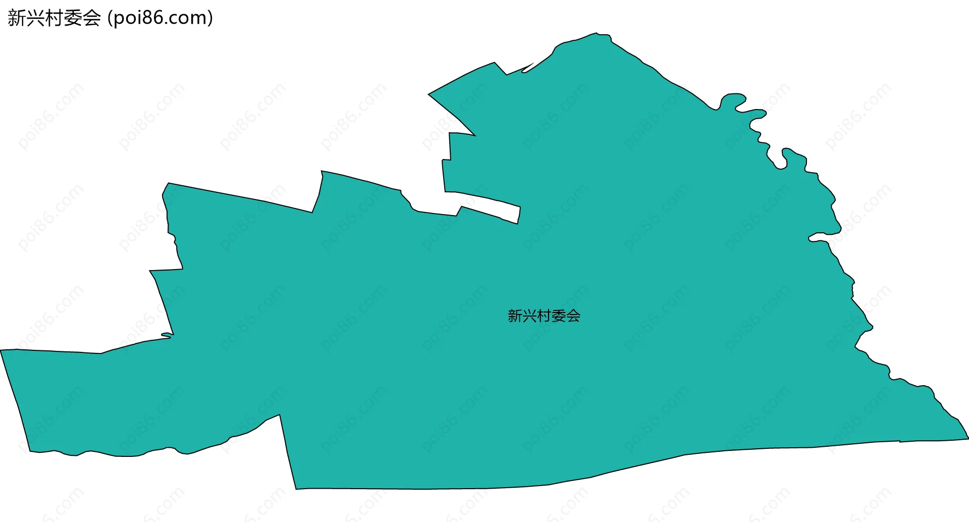 新兴村委会边界地图