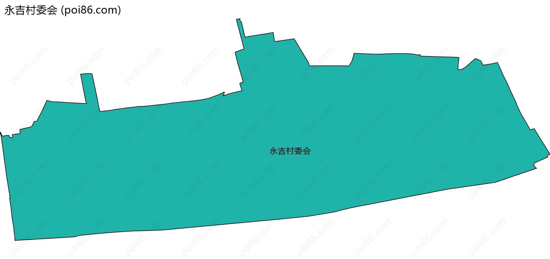 永吉村委会边界地图