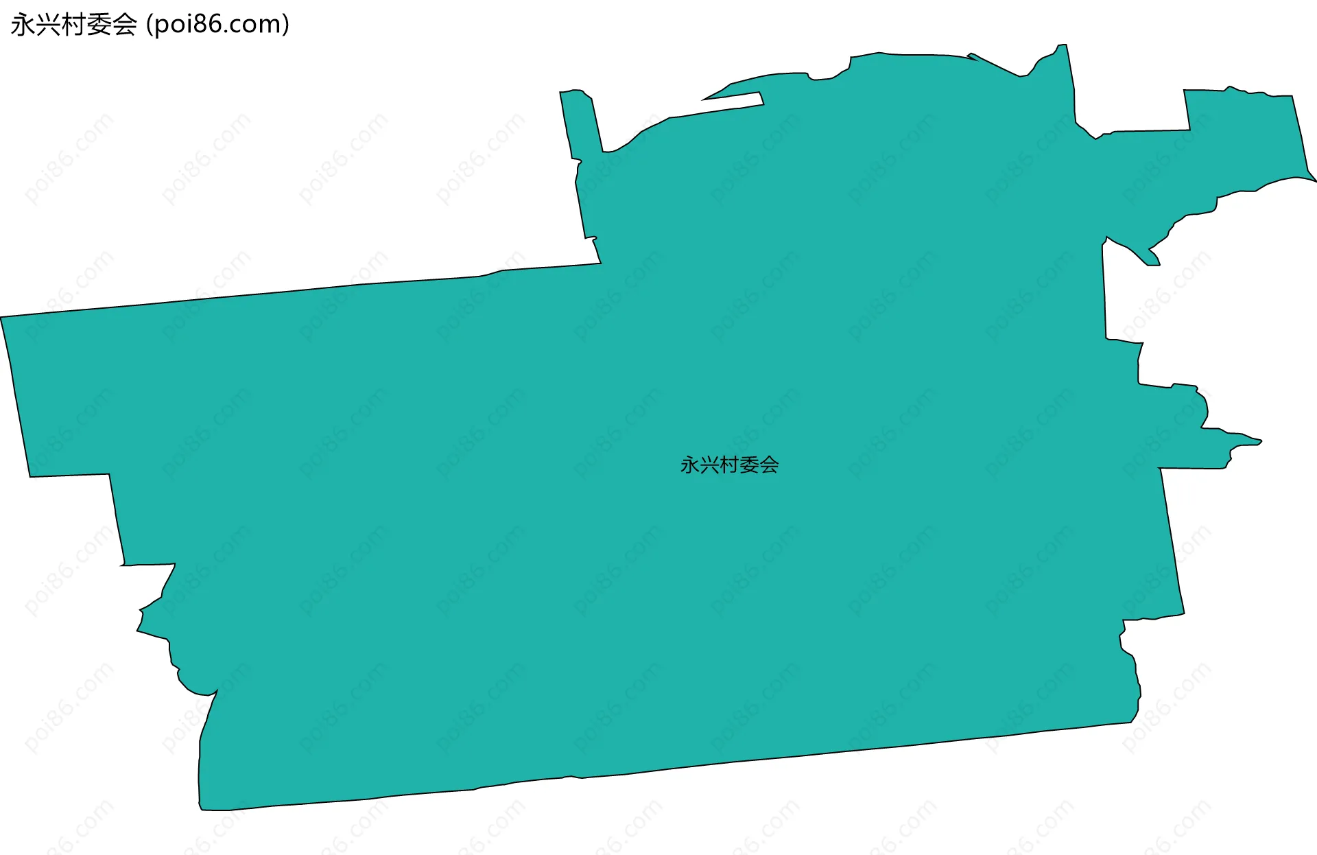 永兴村委会边界地图