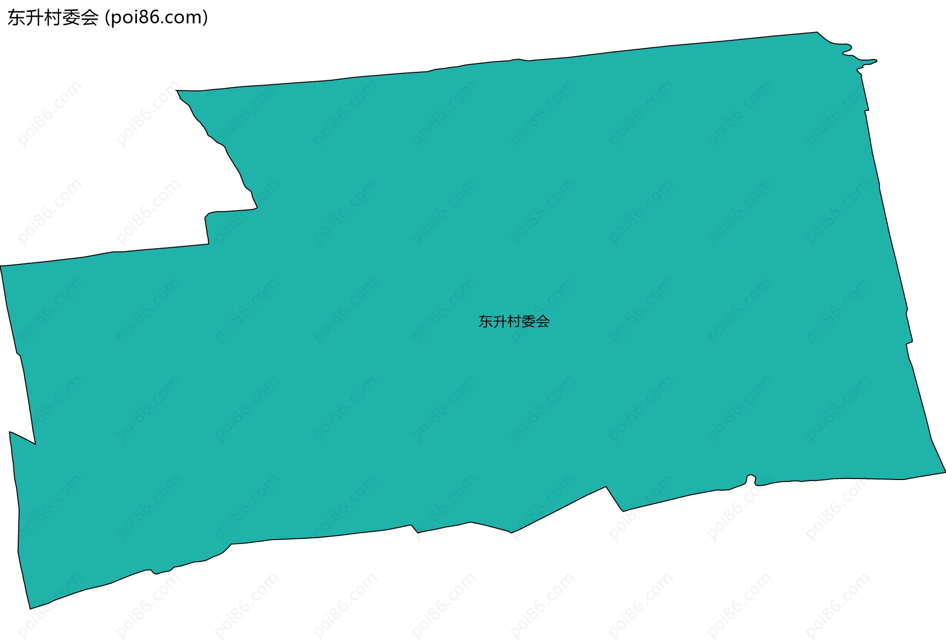 东升村委会边界地图