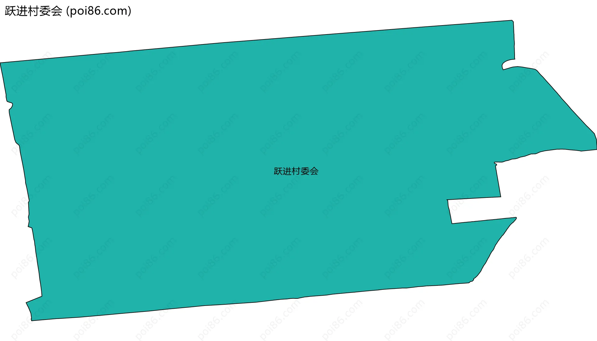 跃进村委会边界地图