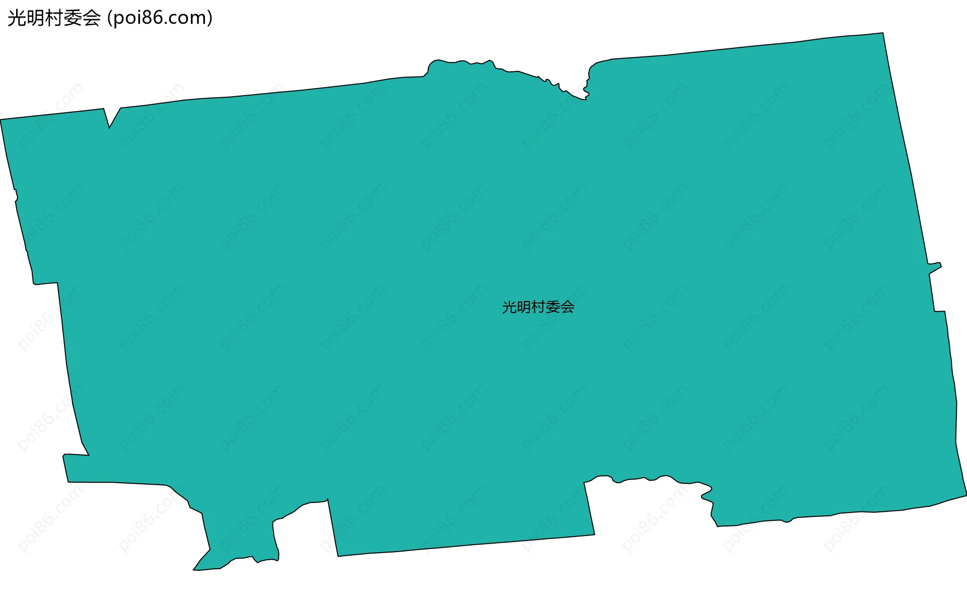 光明村委会边界地图