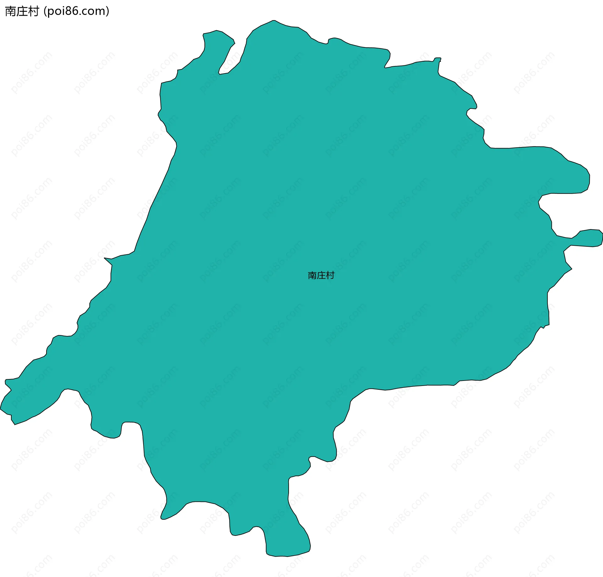 南庄村边界地图