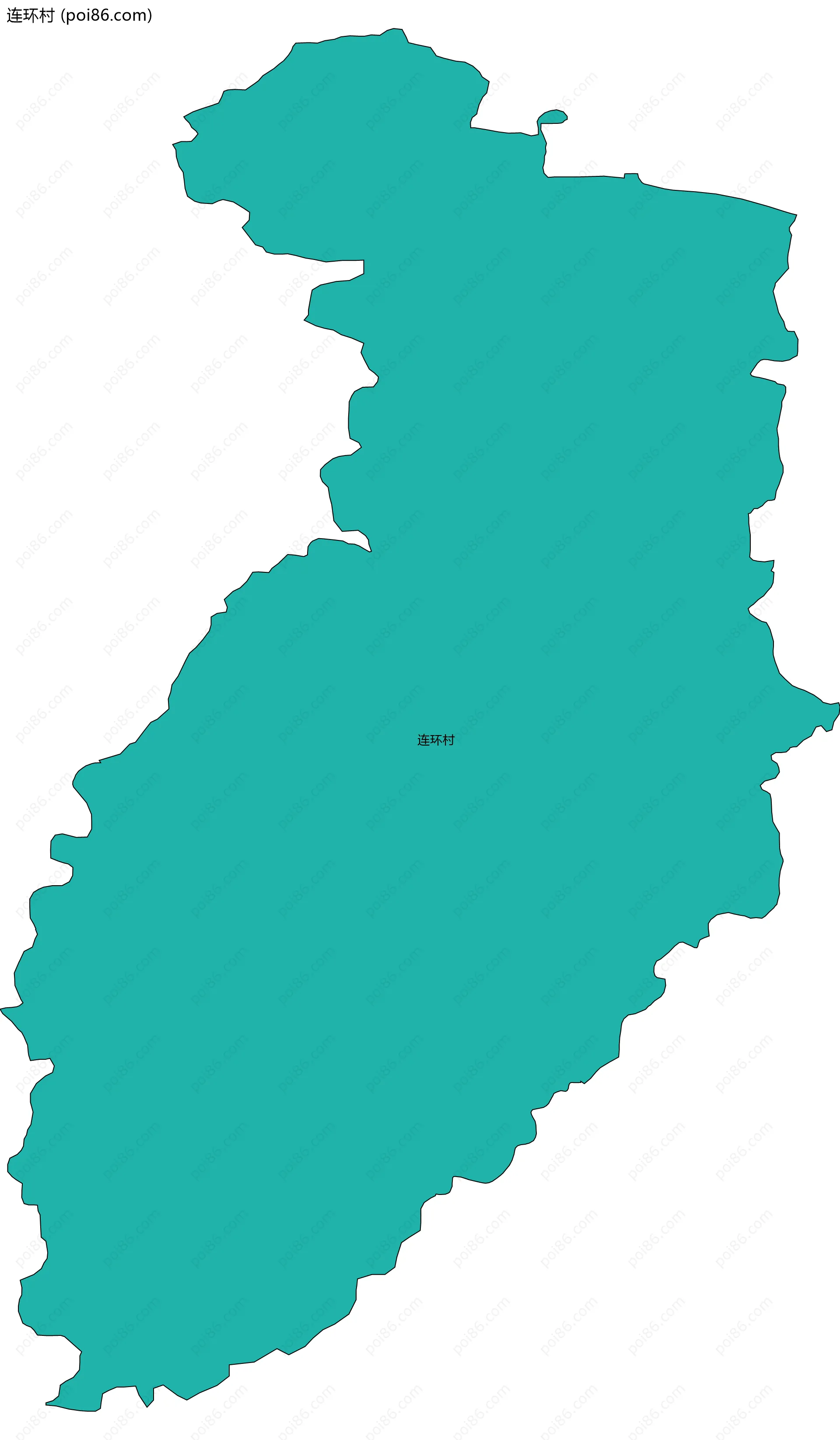 连环村边界地图
