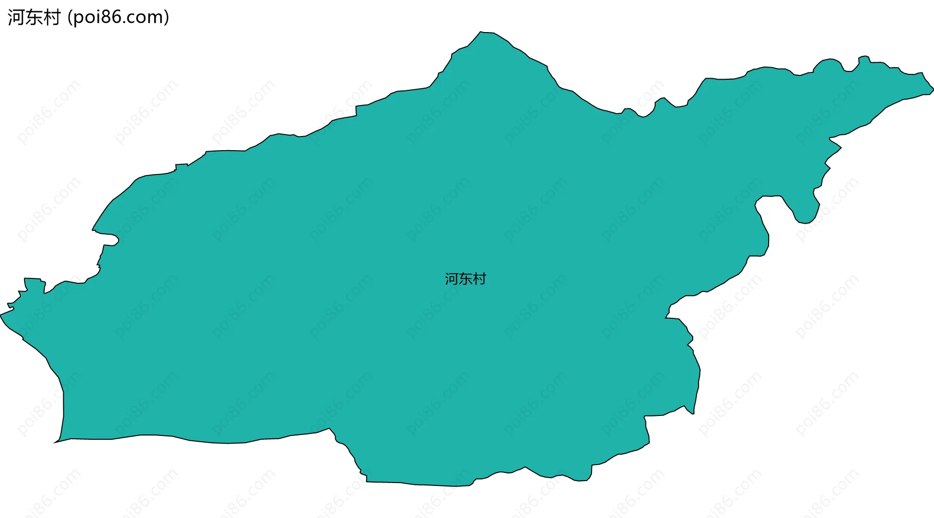 河东村边界地图
