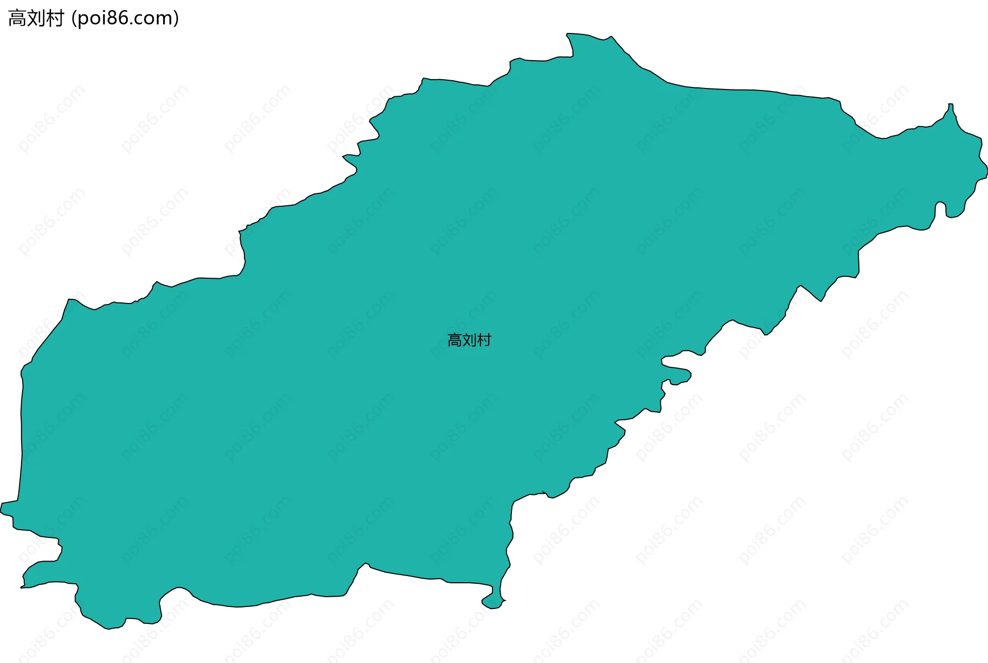 高刘村边界地图