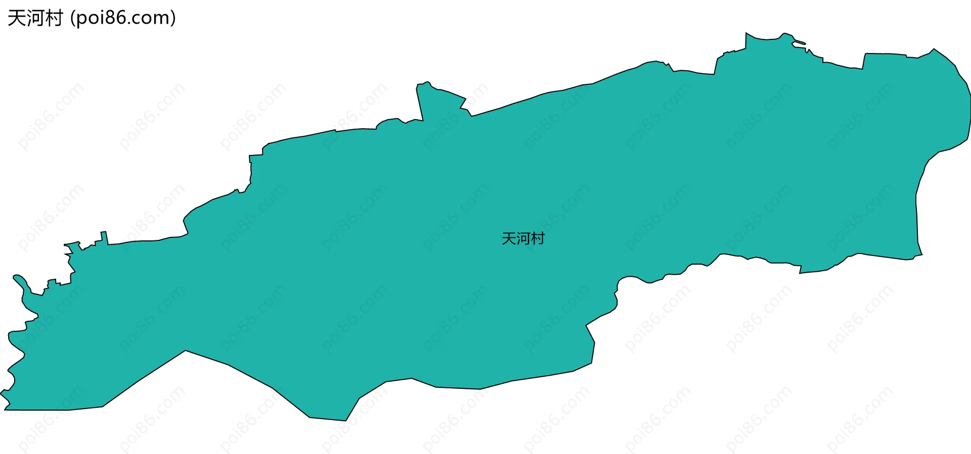 天河村边界地图