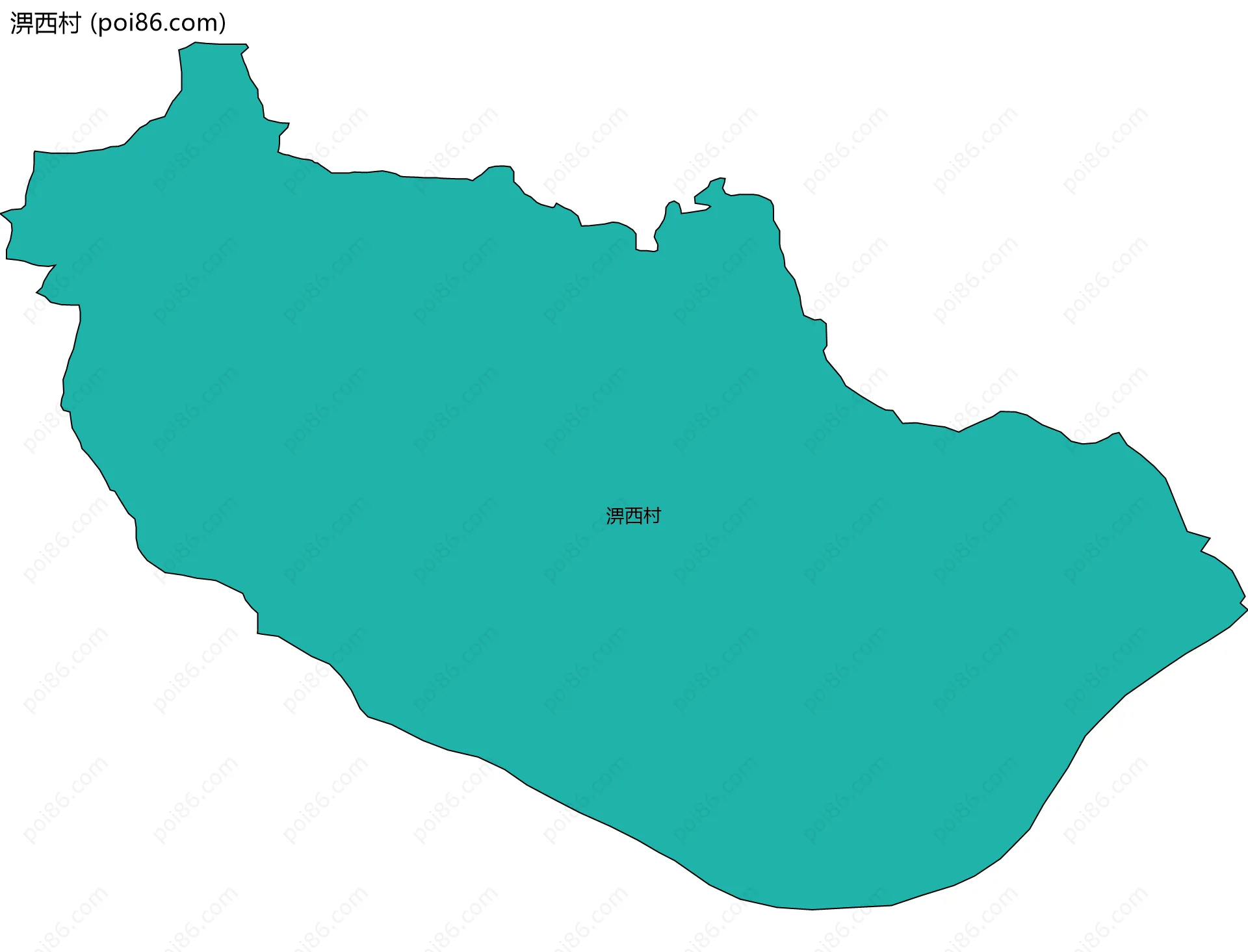 淠西村边界地图