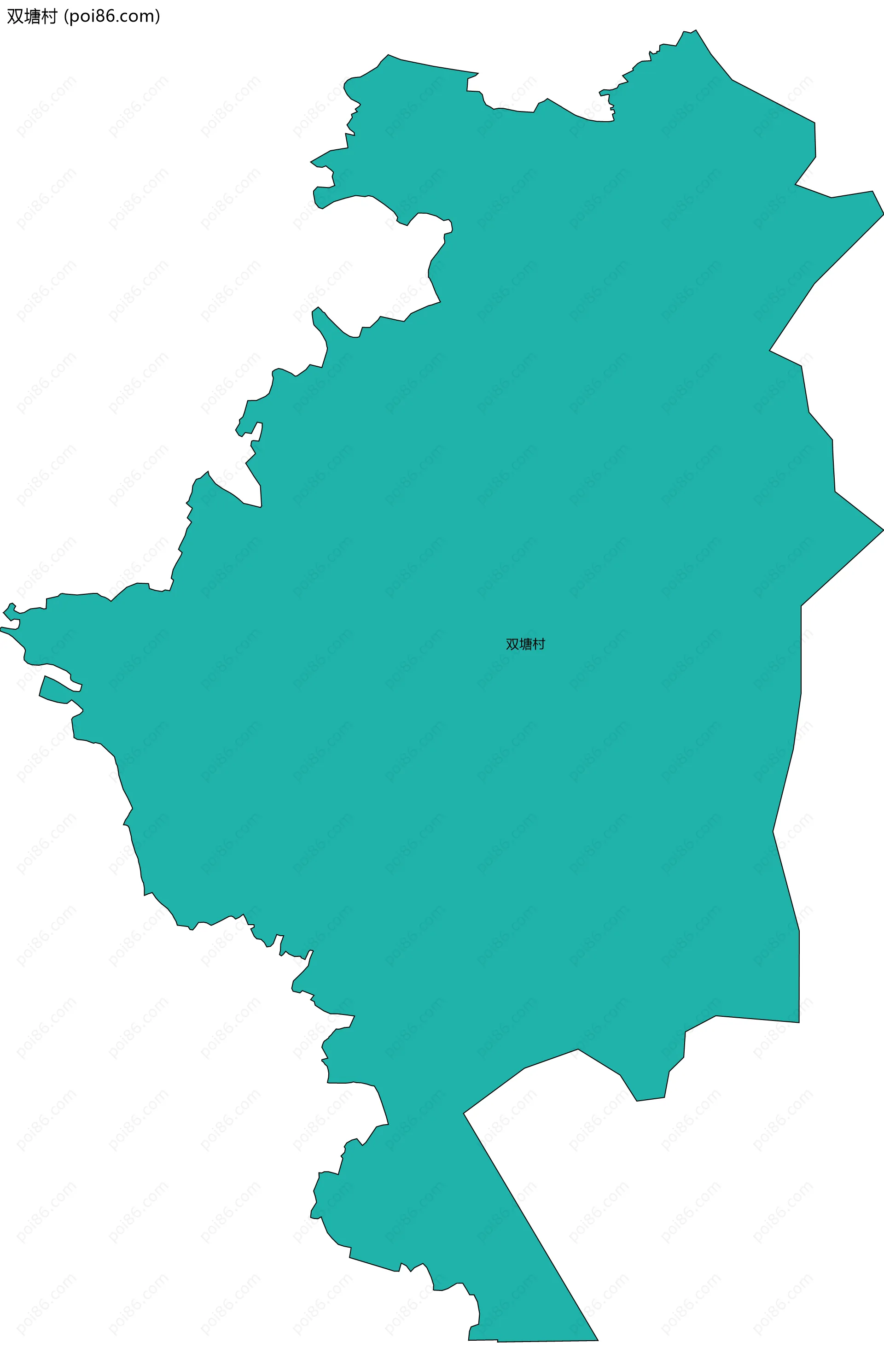 双塘村边界地图
