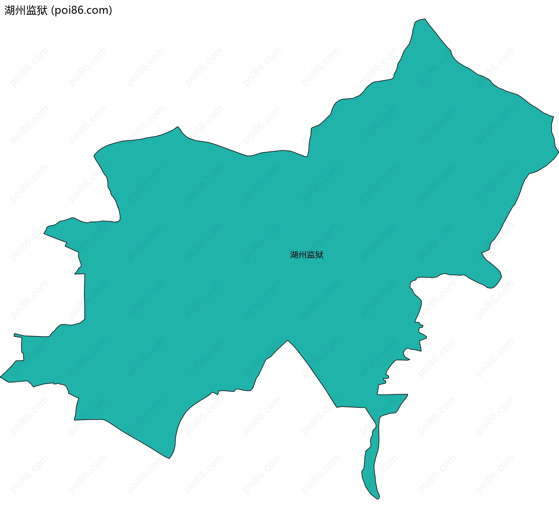 湖州监狱边界地图