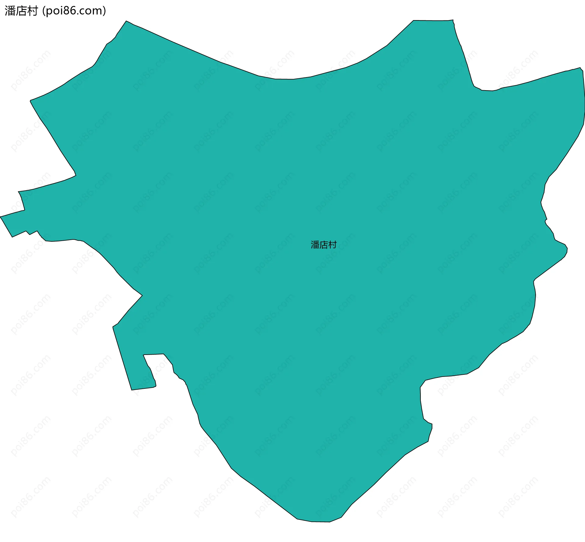 潘店村边界地图