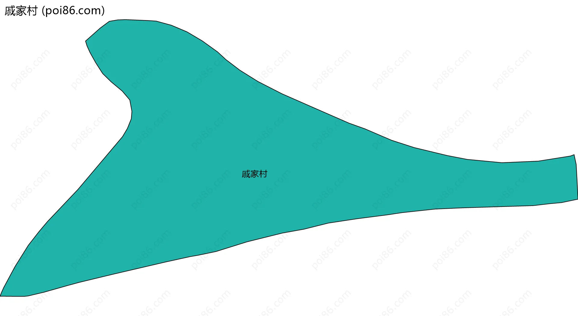 戚家村边界地图