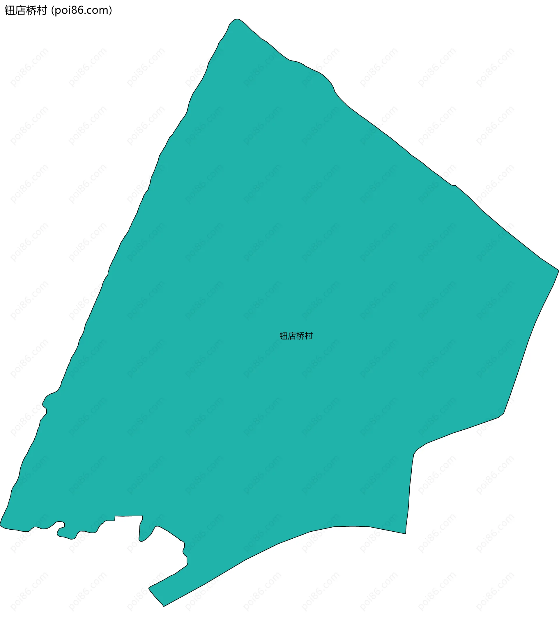 钮店桥村边界地图